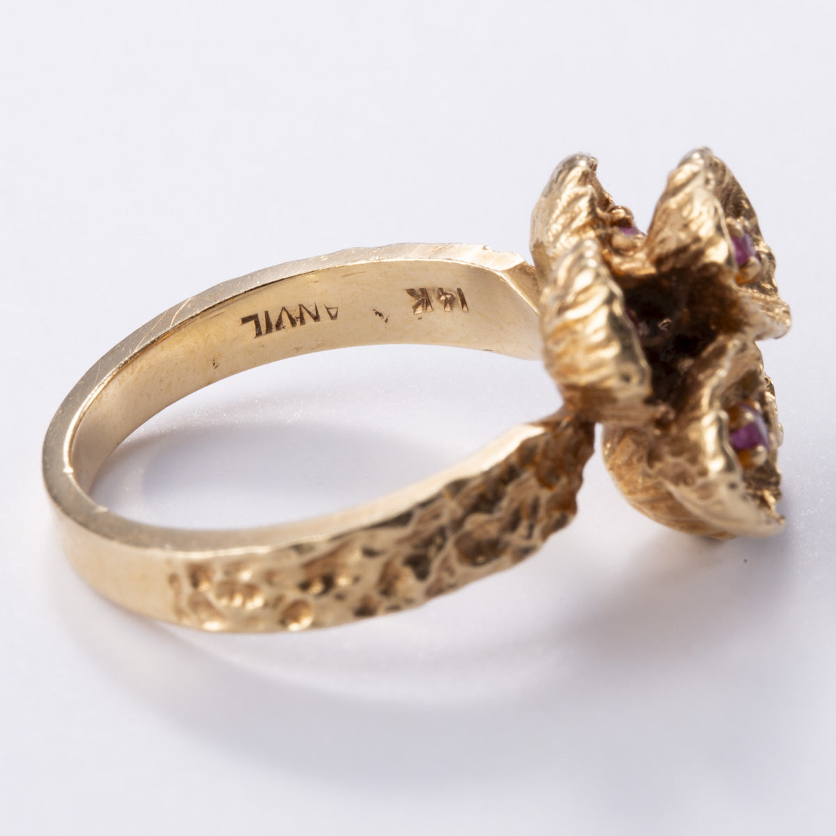 14k Yellow Gold Ruby Ring | 0.10ctw | Sz 5.5