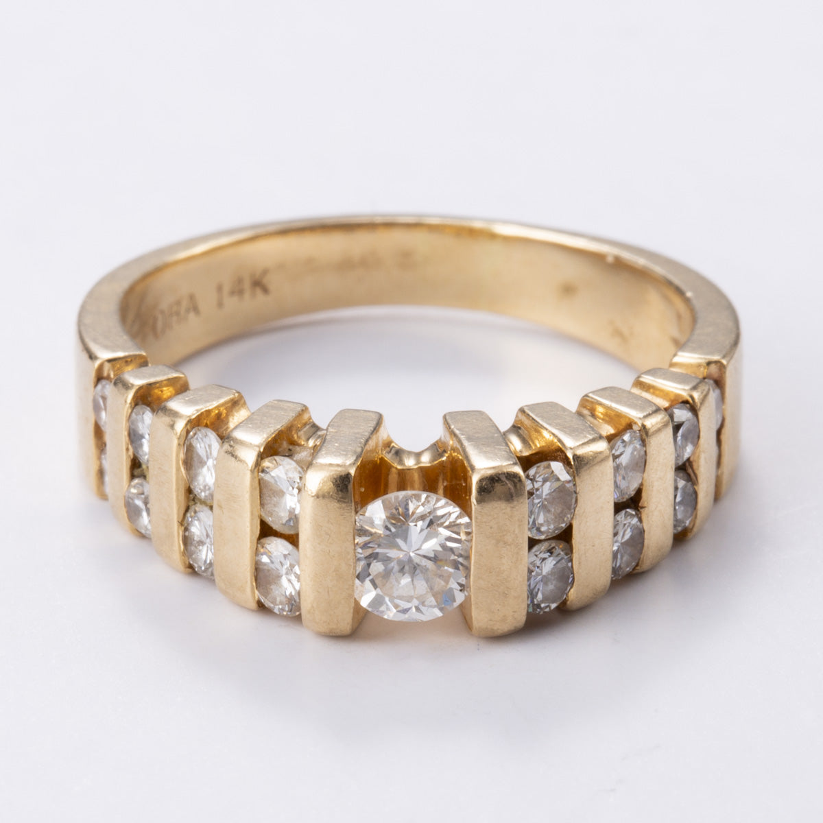 14k Yellow Gold Diamond Ring | 0.75ctw | Sz 6.25