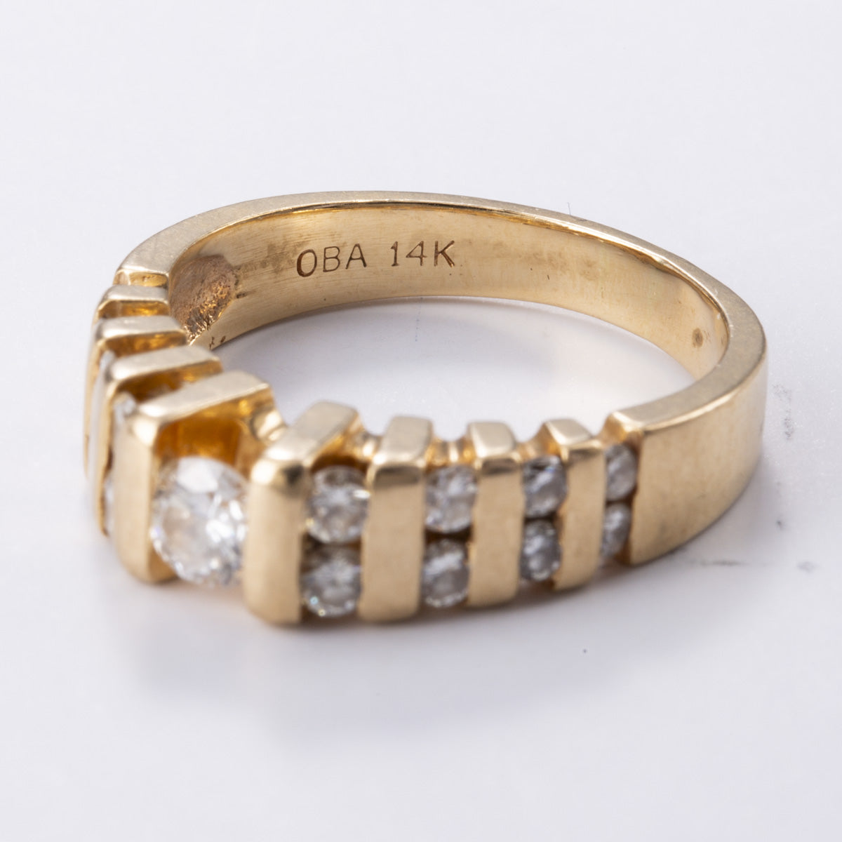 14k Yellow Gold Diamond Ring | 0.75ctw | Sz 6.25