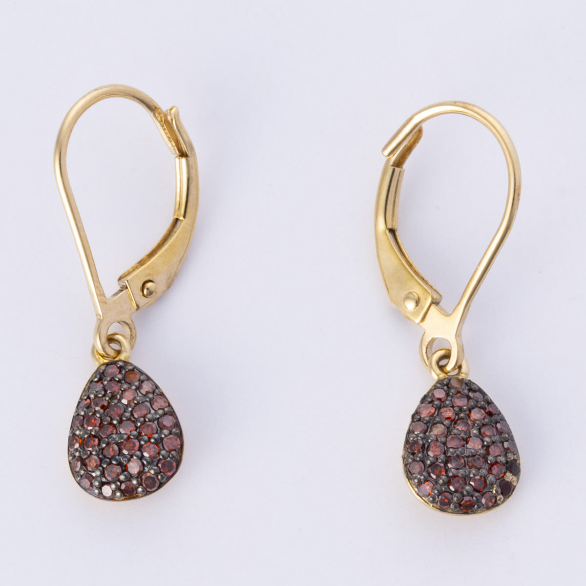 18k Yellow Gold Fancy Brown Diamond Necklace & Earring Set | 0.42ctw | 17.5" |