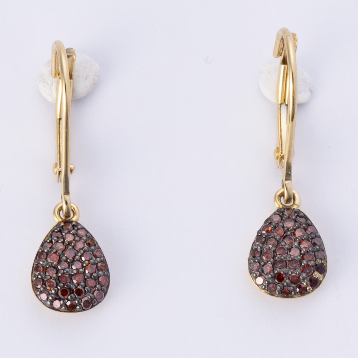 18k Yellow Gold Fancy Brown Diamond Necklace & Earring Set | 0.42ctw | 17.5" |