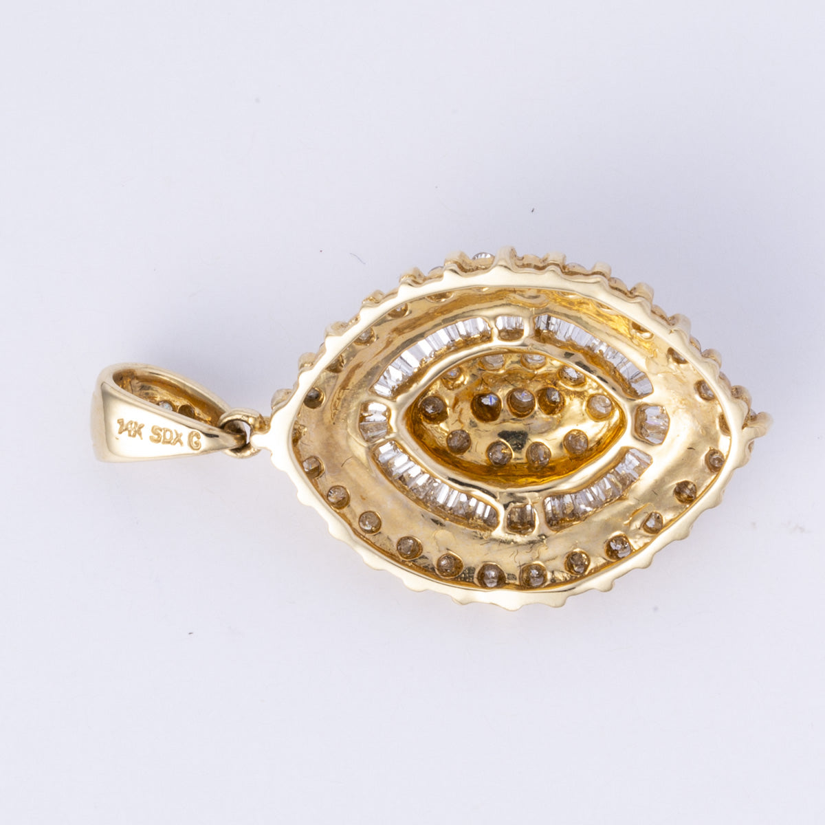 14k Yellow Gold Diamond Pendent | 1.03ctw |