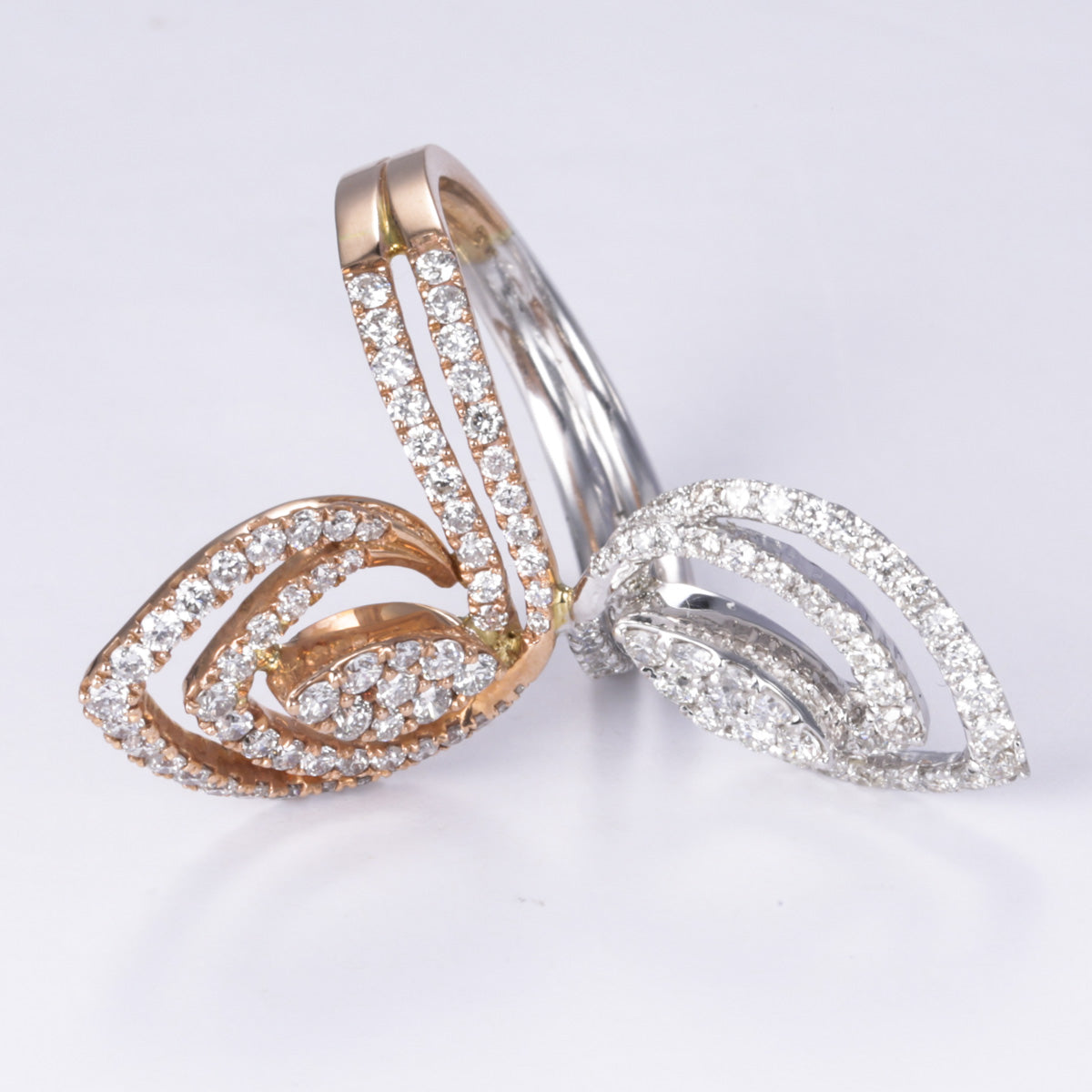 14k Fancy Design Diamond Ring | 1.69ctw | Sz 6.75