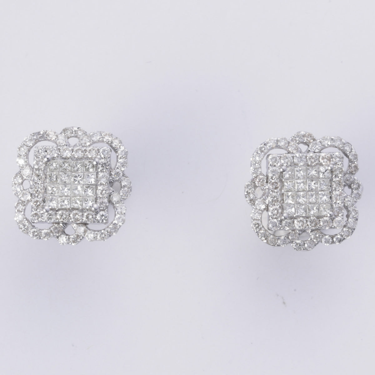 14k White Gold Diamond Earring | 1.69ctw |