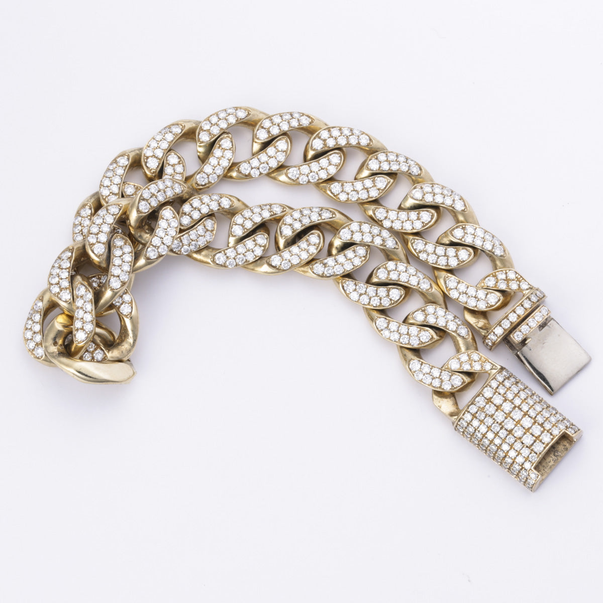 10k Yellow Gold Diamond Bracelet | 8.15ctw | 8.25"