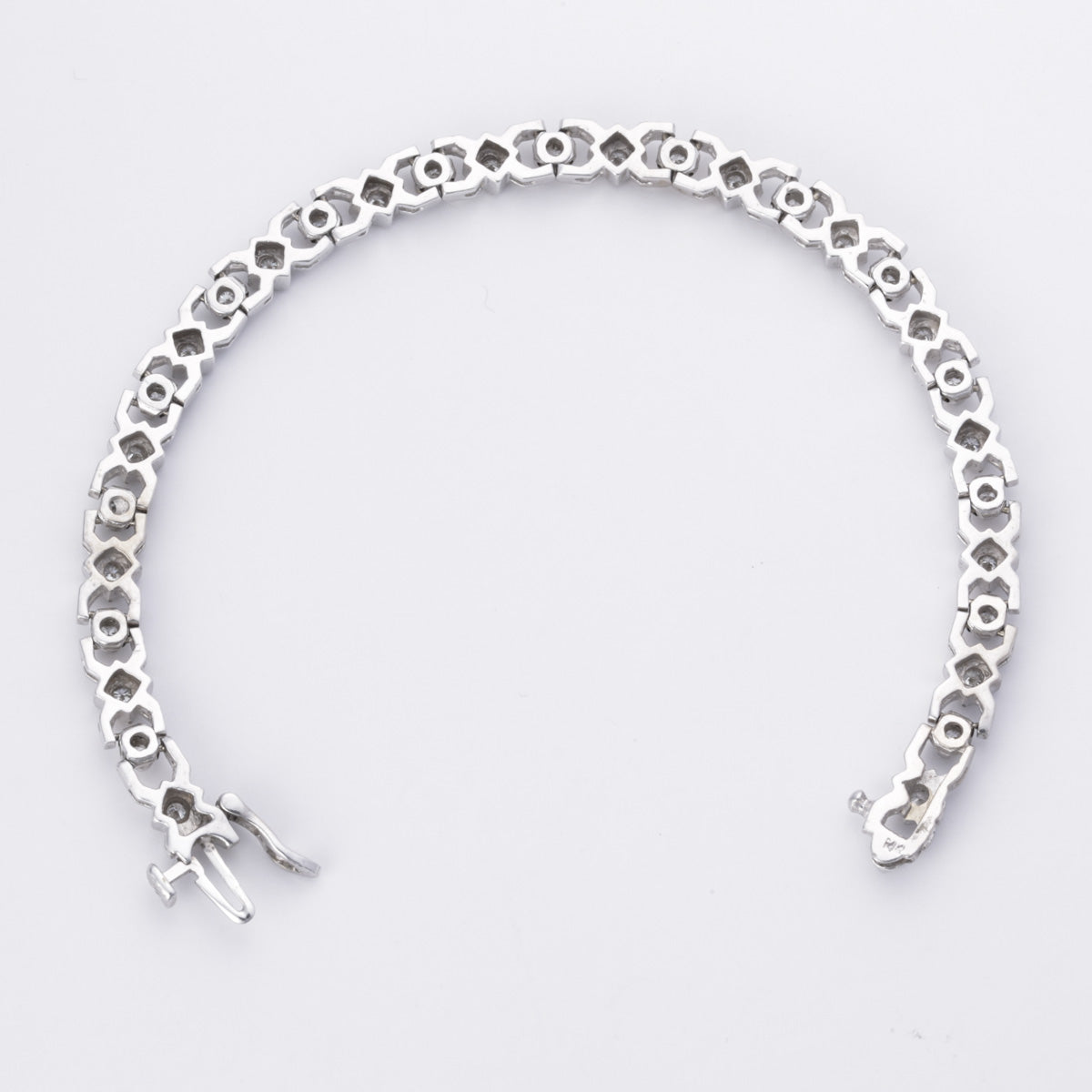 14k White Gold Diamond Bracelet | 1.00ctw | 7.25"