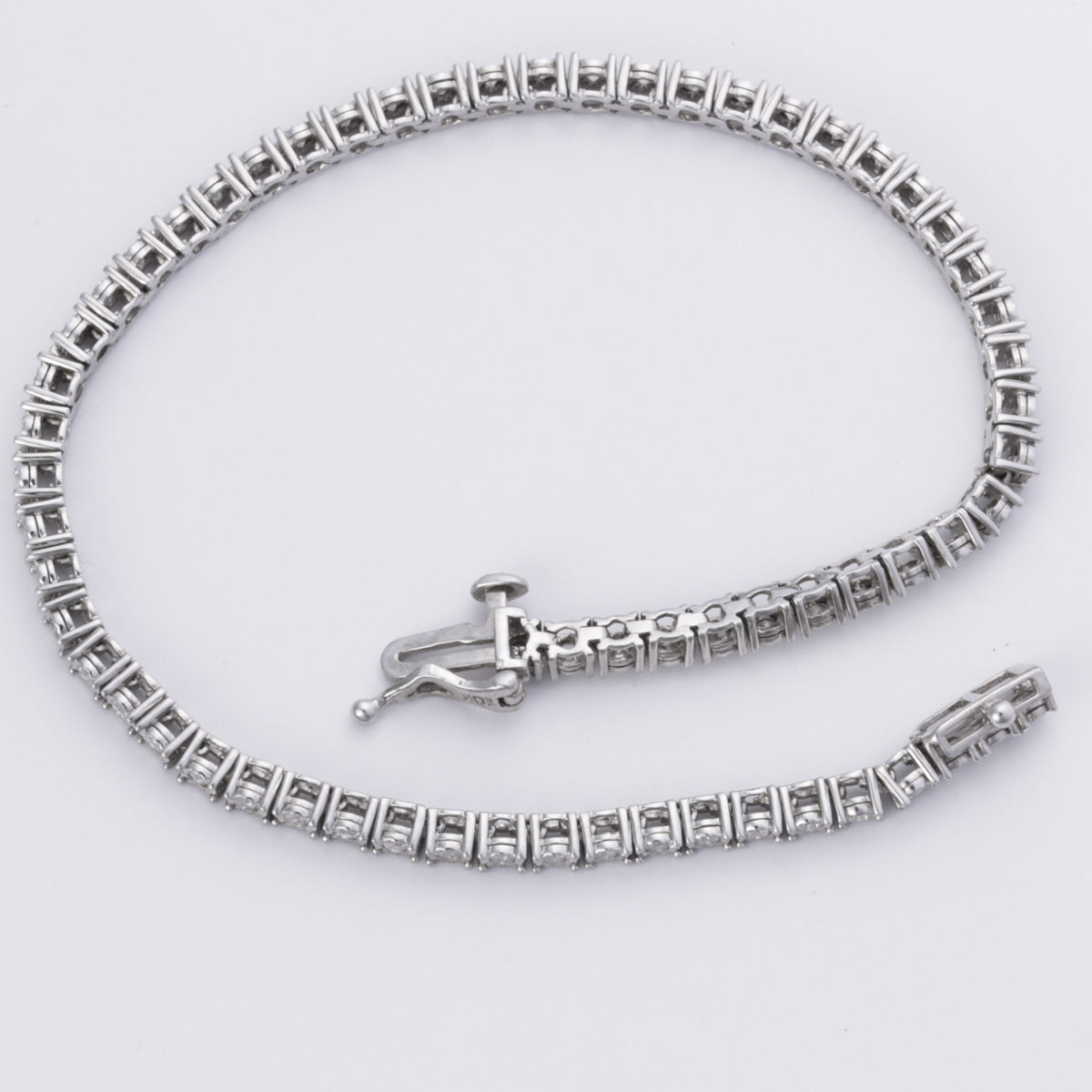 10k White Gold Diamond Bracelet | 1.00ctw | 7.5"