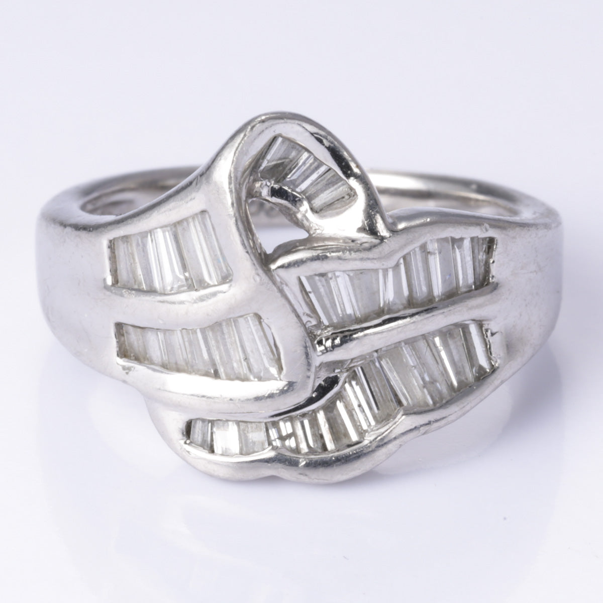 Platinum Diamond Ring | 0.84ctw | Size 5.5