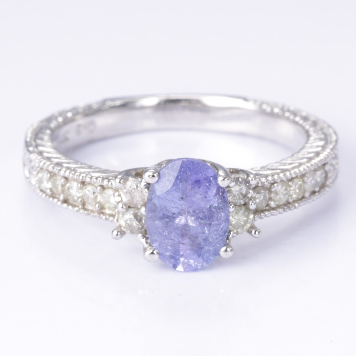 14k Tanzanite and Diamond Ring | 1.03ct, 0.23ctw | SZ 6.5
