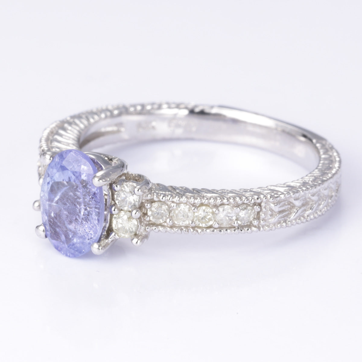 14k Tanzanite and Diamond Ring | 1.03ct, 0.23ctw | SZ 6.5