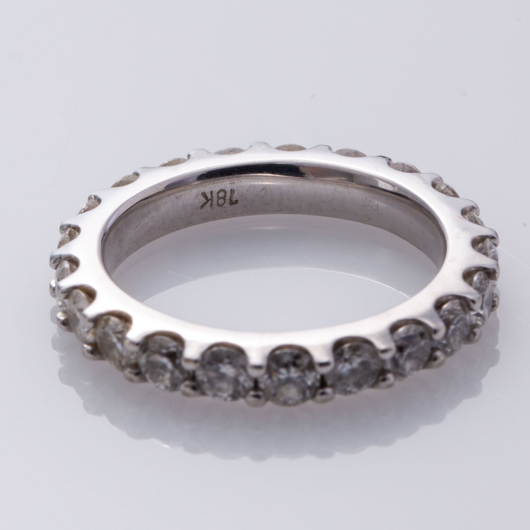 18K Diamond Eternity Band| 1.58 ctw I1 H/I | SZ 4.5 |