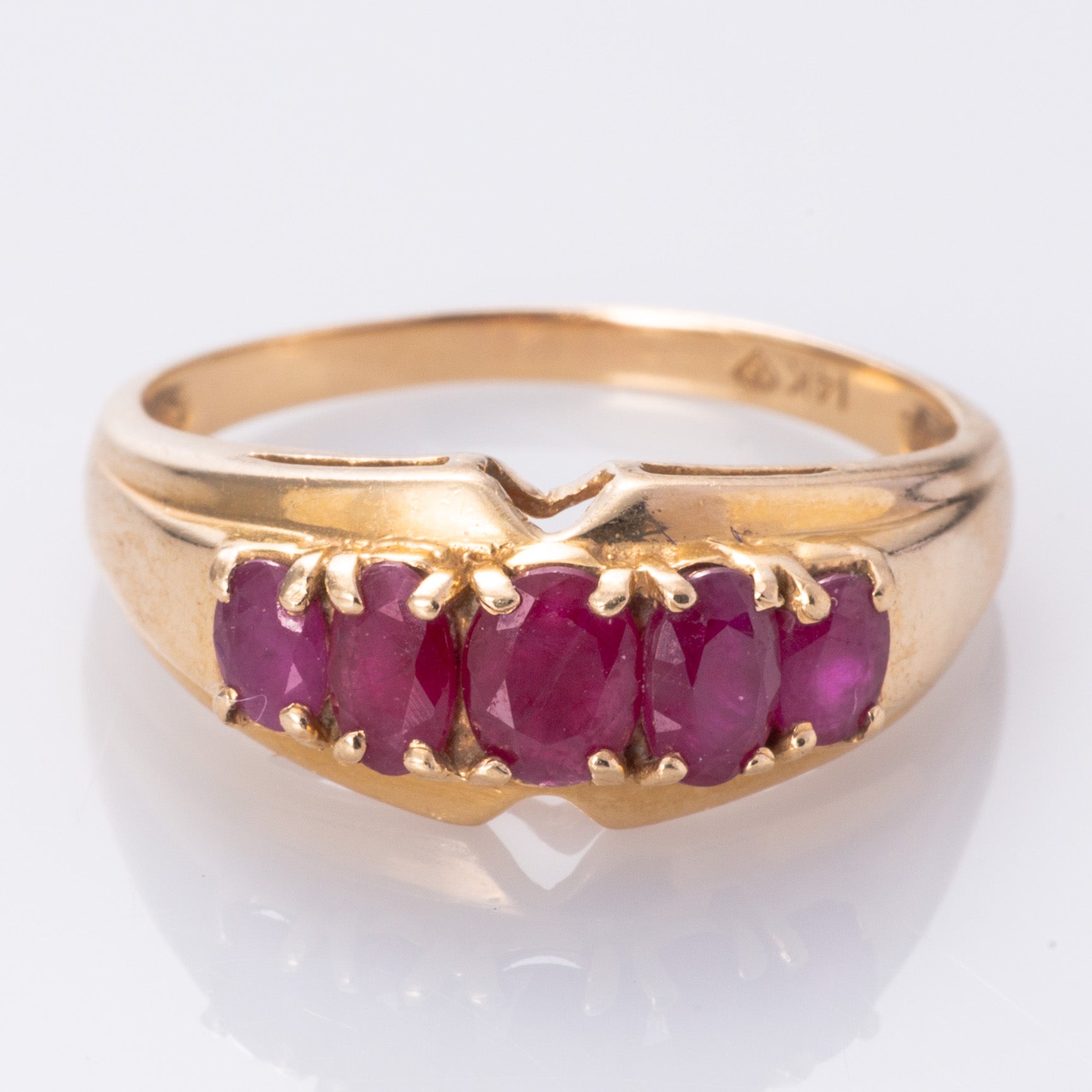 14K Ruby Cocktail Ring | 1.43ctw | SZ 8.75 |