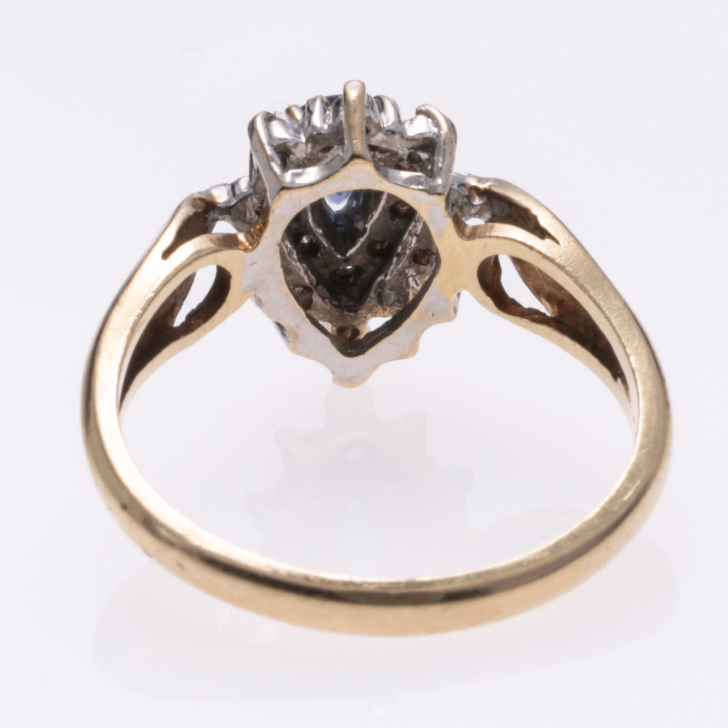 10k Yellow Gold Sapphire and Diamond Ring | 0.185ct, 0.095ctw | SZ 5.75