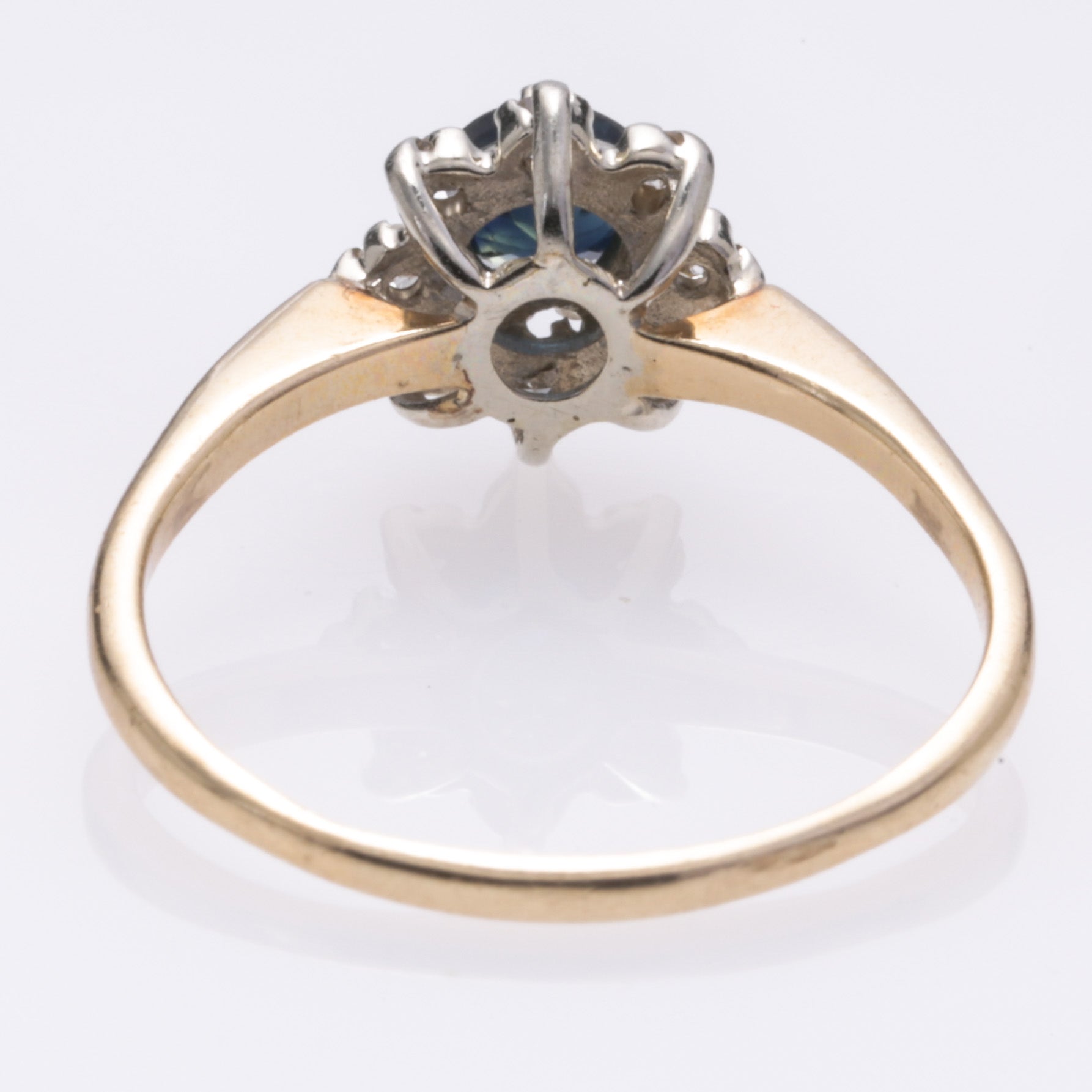 10k Yellow Gold Sapphire and Diamond Ring | 0.37ct, 0.136ctw | SZ 5.5