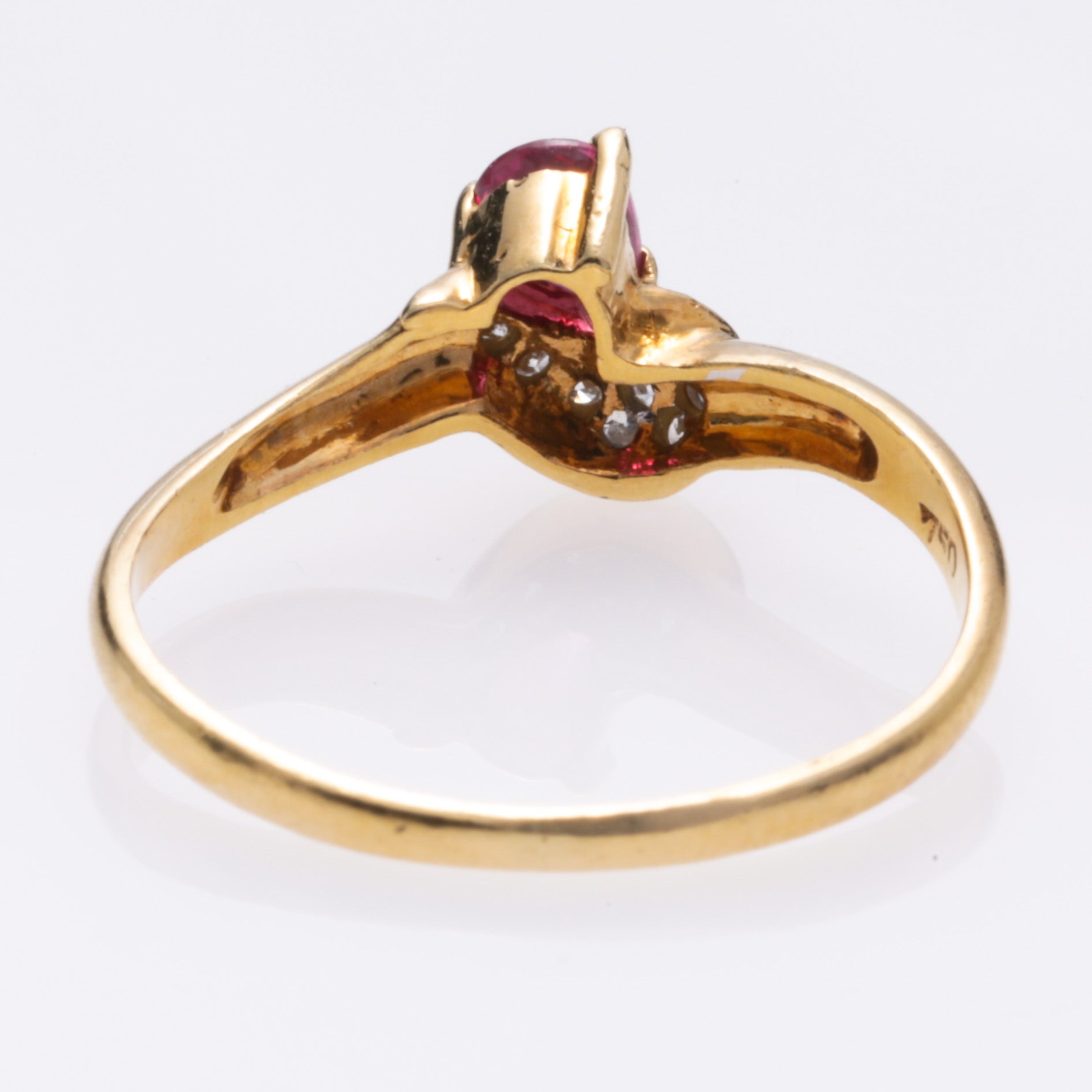 18K Yellow Gold Tourmaline and Diamond Ring | 0.18ct, 0.08ctw | SZ 6