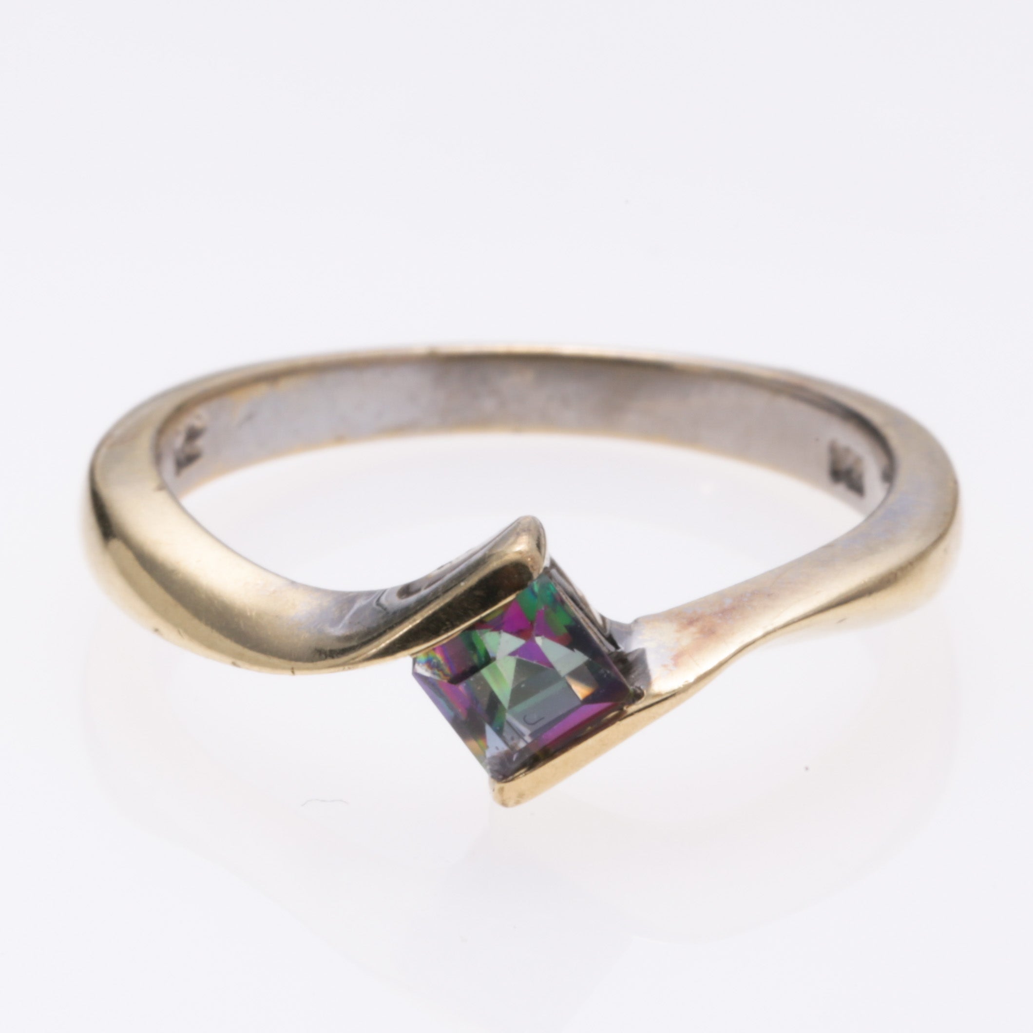 14K Yellow Gold Mystic Topaz Ring | 0.43ct | SZ 7