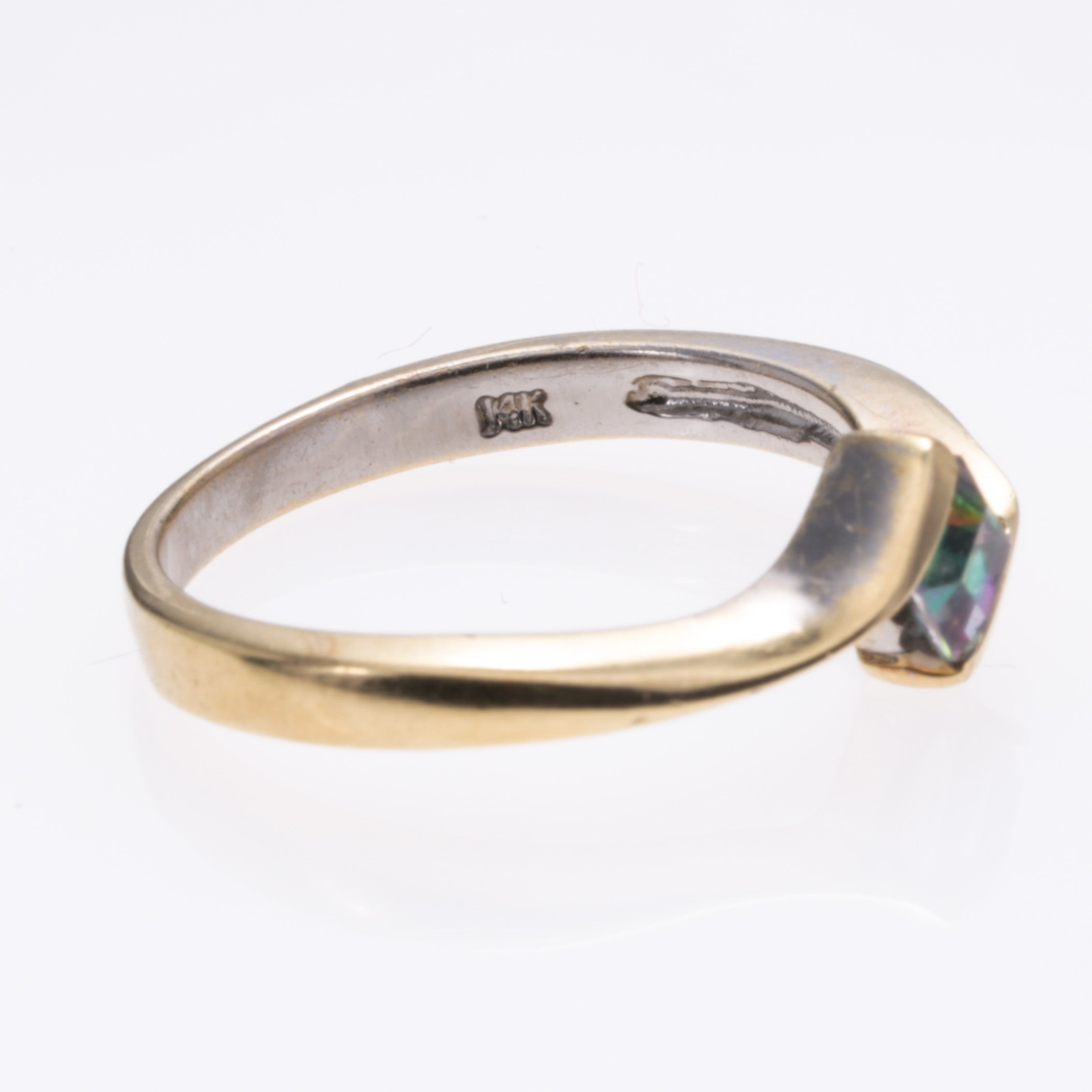 14K Yellow Gold Mystic Topaz Ring | 0.43ct | SZ 7