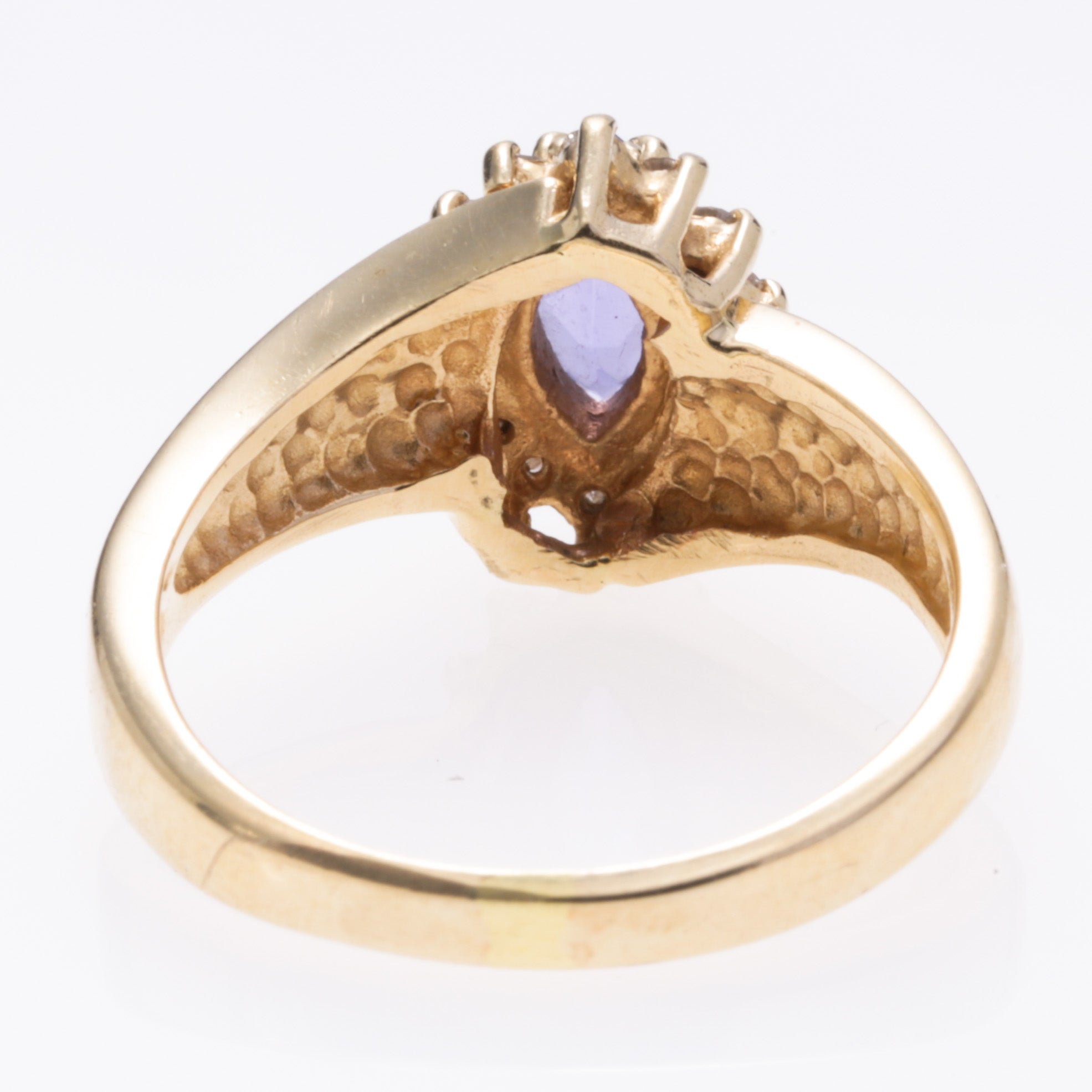 14K Yellow Gold Tanzanite and Diamond Ring | 0.47ct, 0.14ctw | SZ 6.5