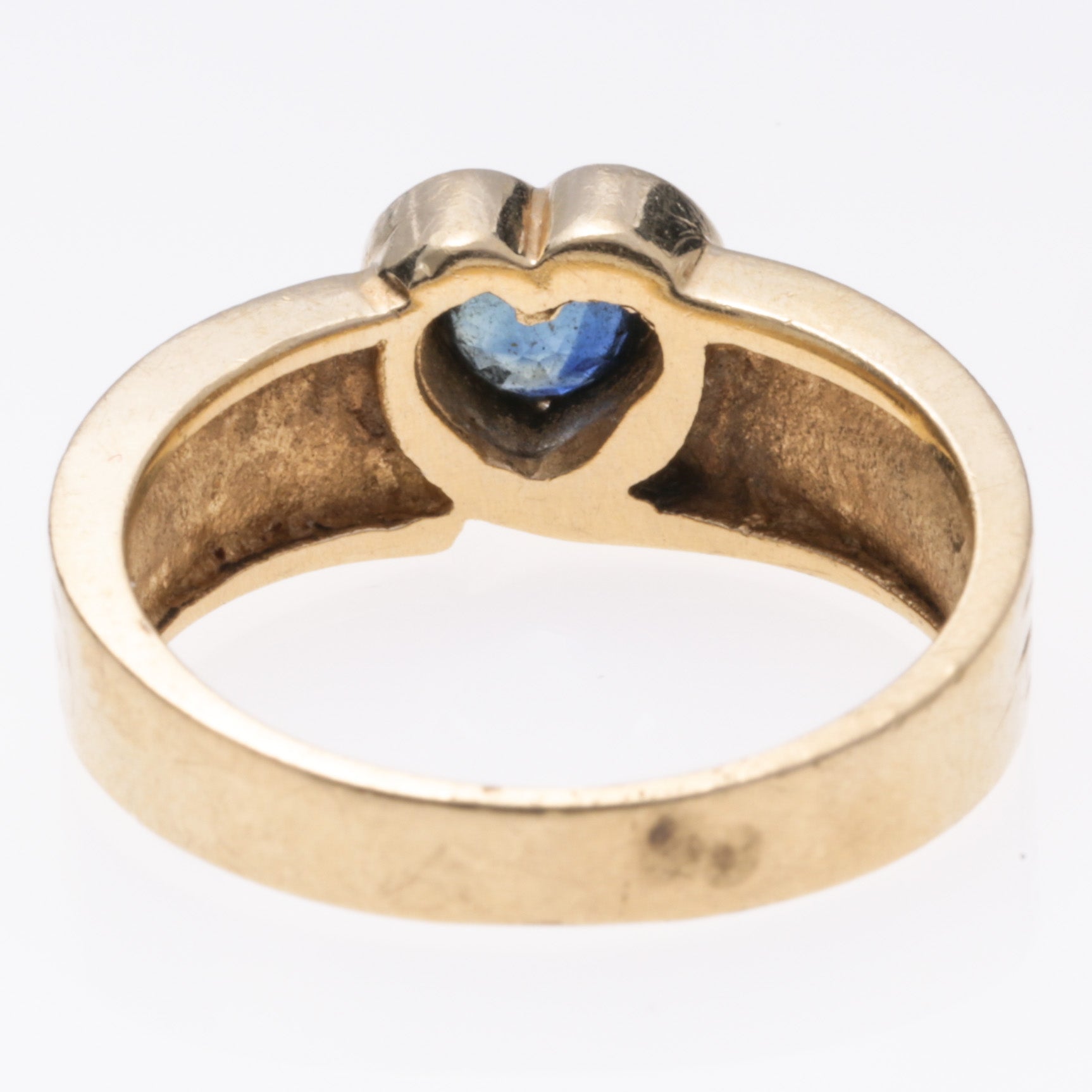 Bague en or jaune 14 carats et saphir | 0,35 ct | Taille 5