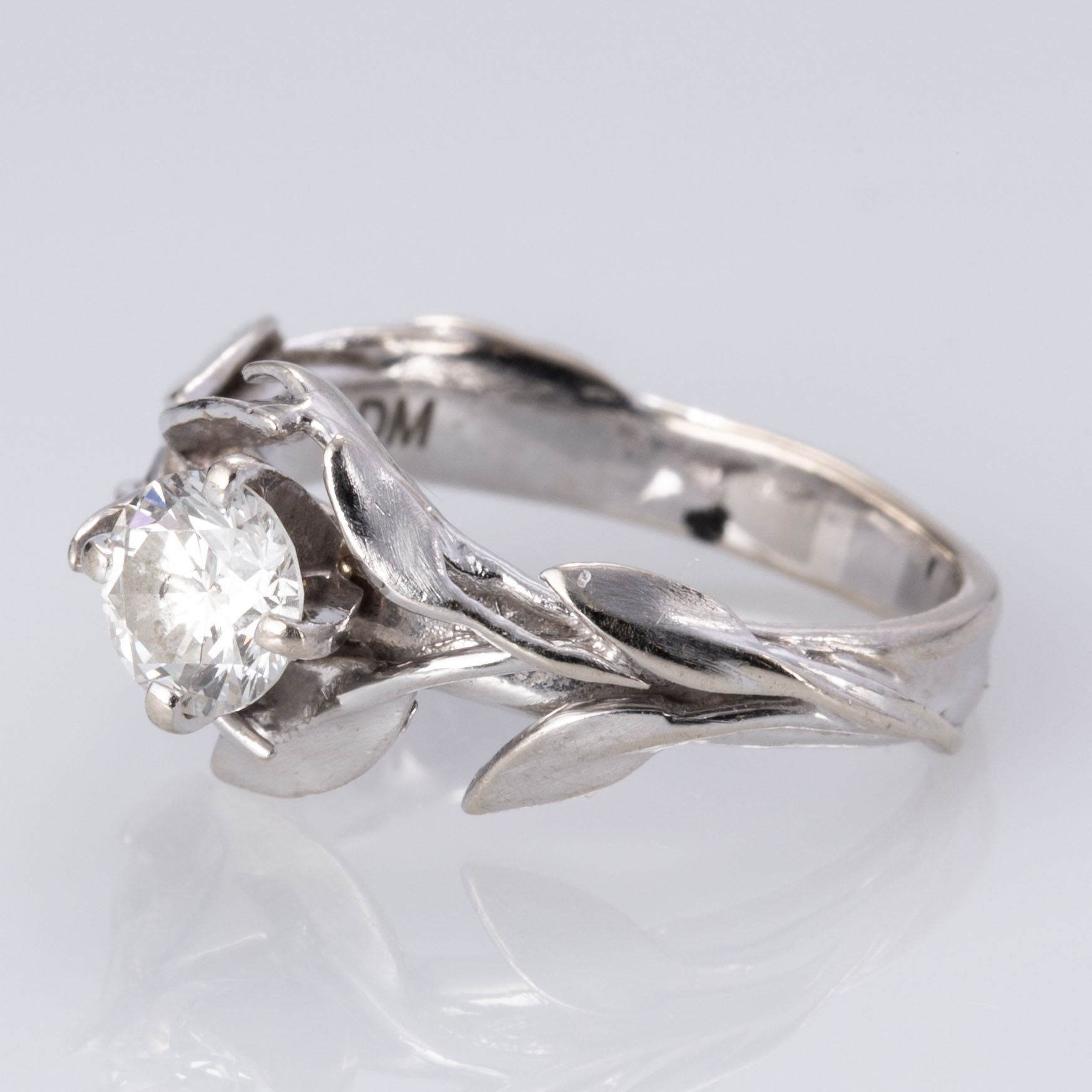 14K White Gold Diamond Ring | 0.51 ct | SZ 4 |