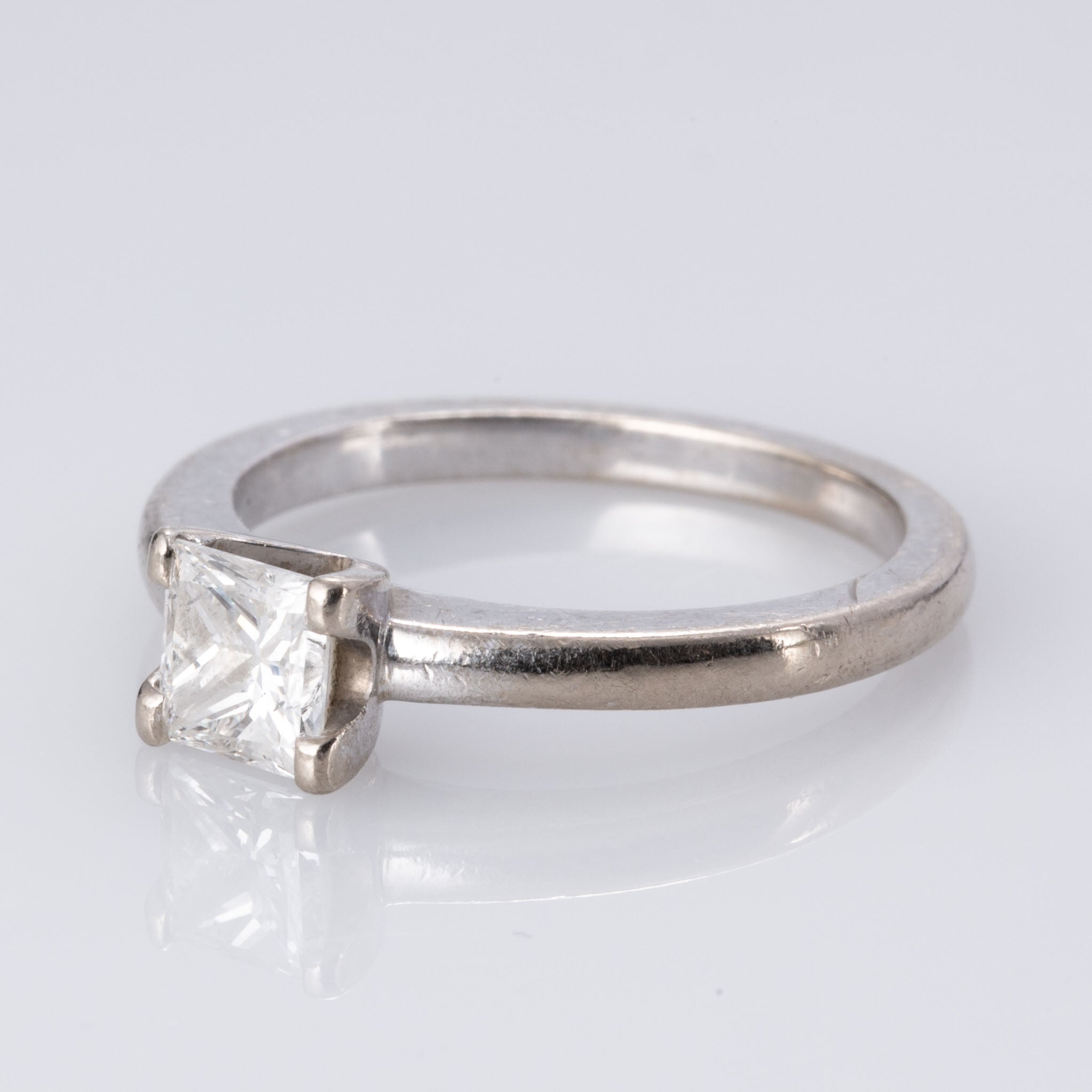 14K White Gold 4-Prong Diamond Ring | 0.73 ct | SZ 6 |