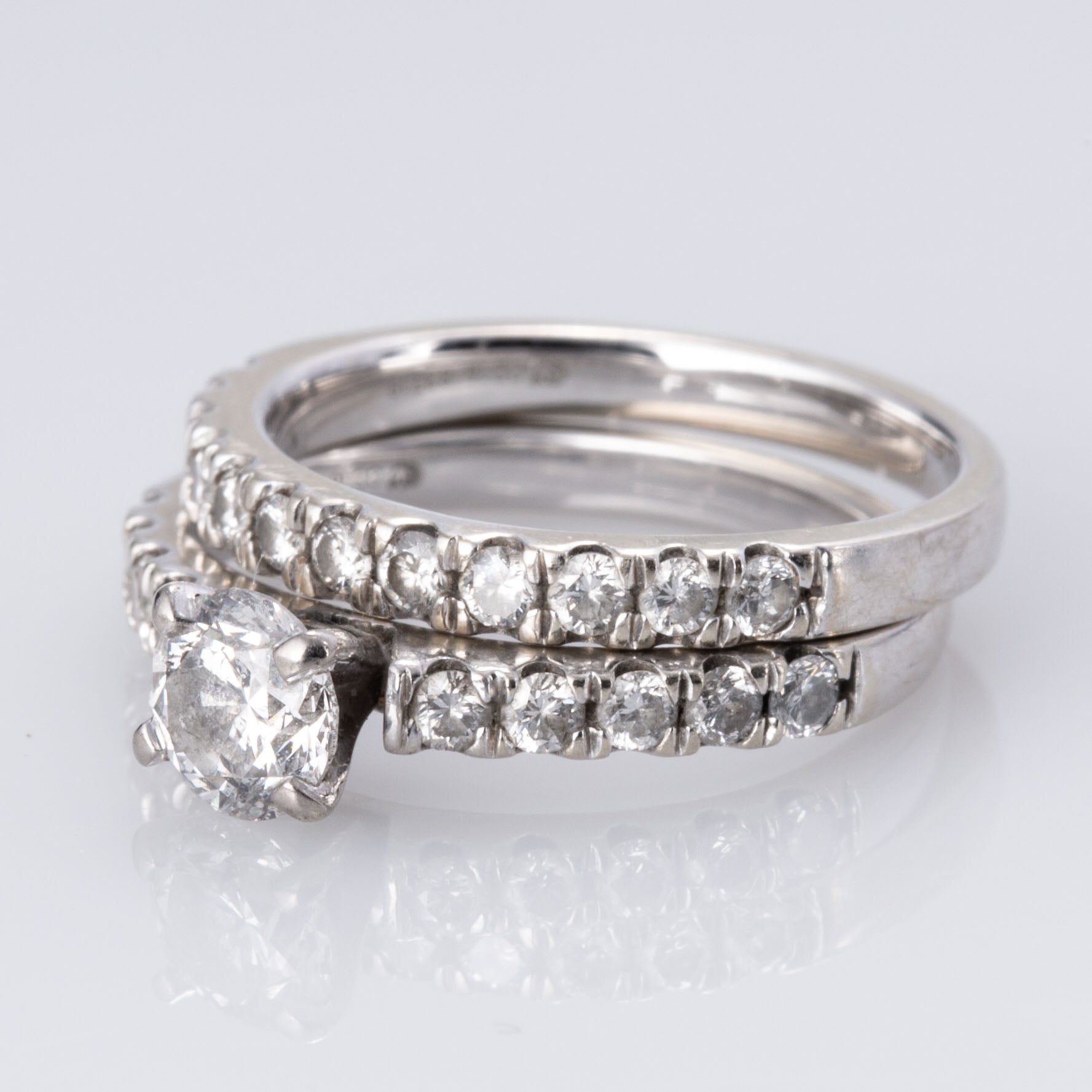 14K White Gold Diamond Ring | 1.15 ctw | SZ 3.75 |