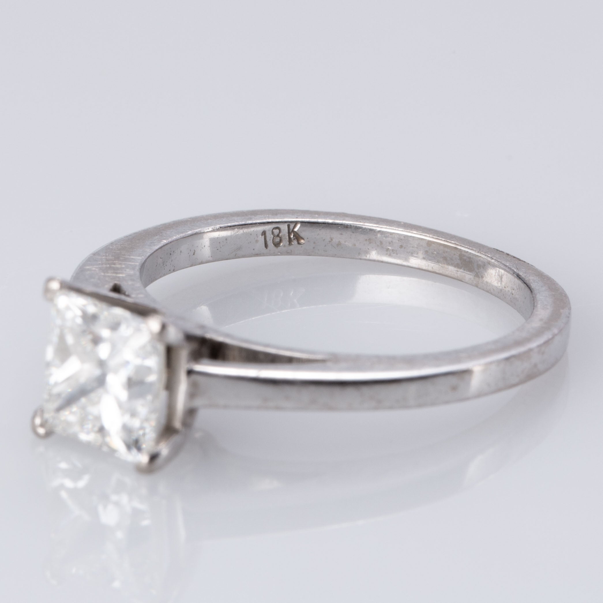 18k White Gold Diamond Ring | 1.11 ct | SZ 5 |