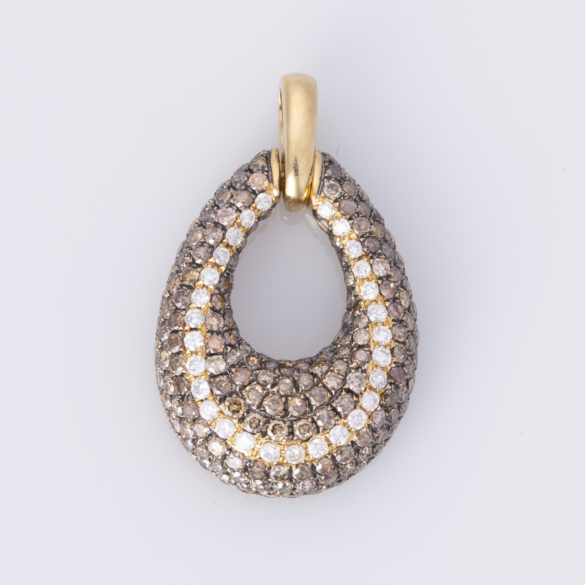 14K Yellow Gold Brown Diamond "Le Vian" Pendant | 1.74ctw