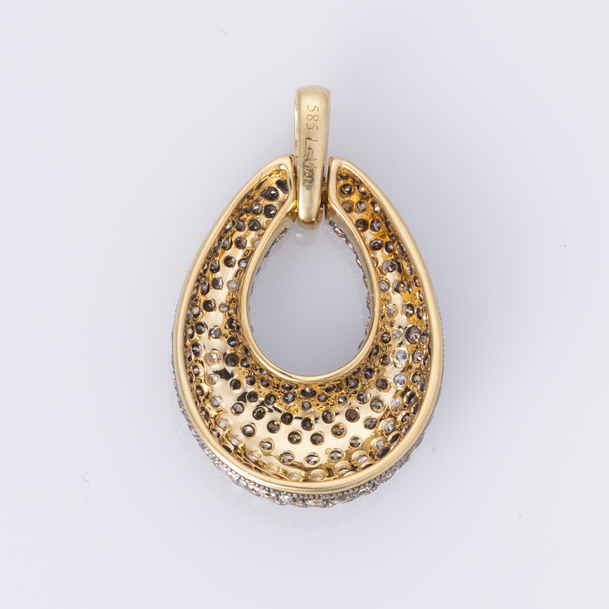 14K Yellow Gold Brown Diamond "Le Vian" Pendant | 1.74ctw