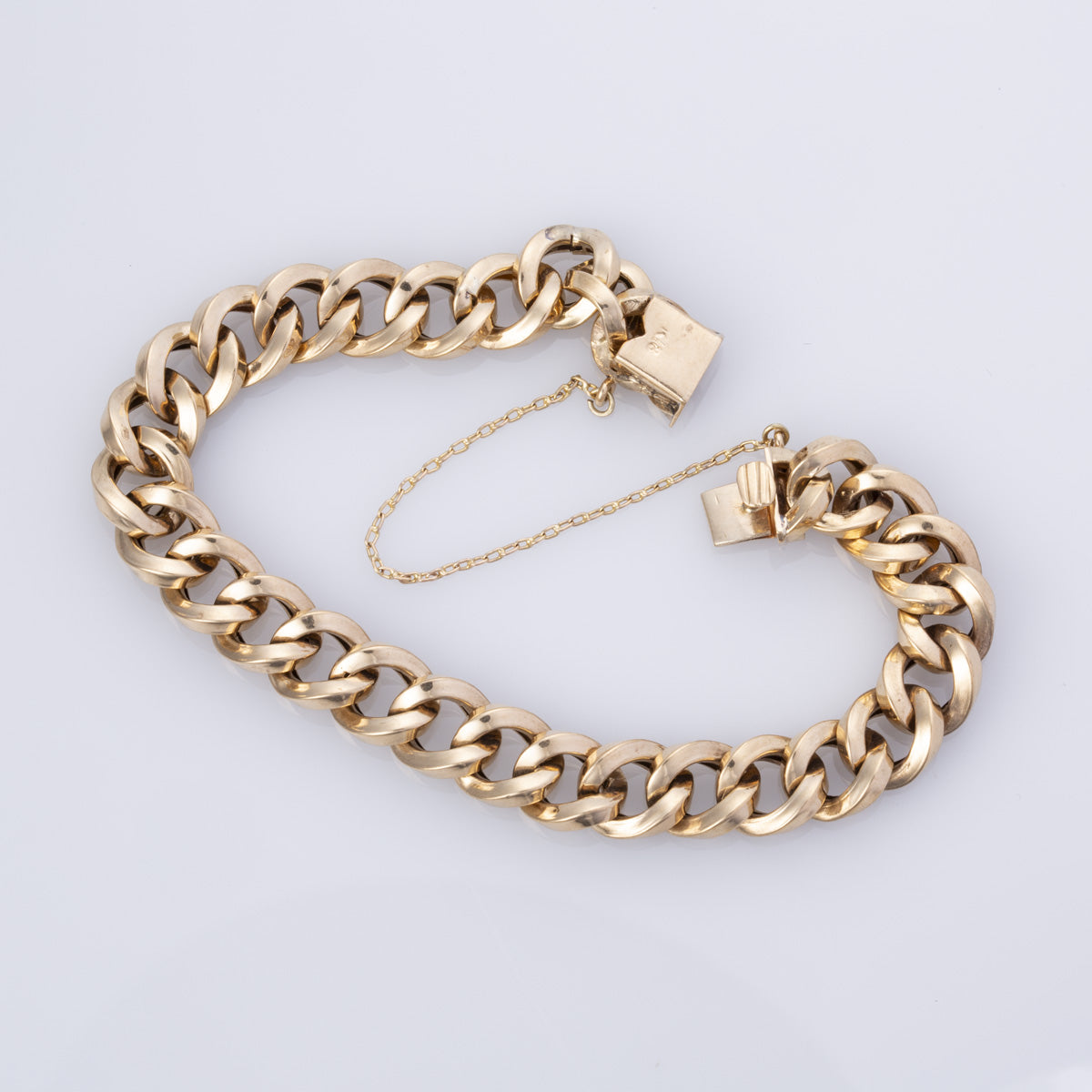 18k Yellow Gold Curb Chain Bracelet | 7" |