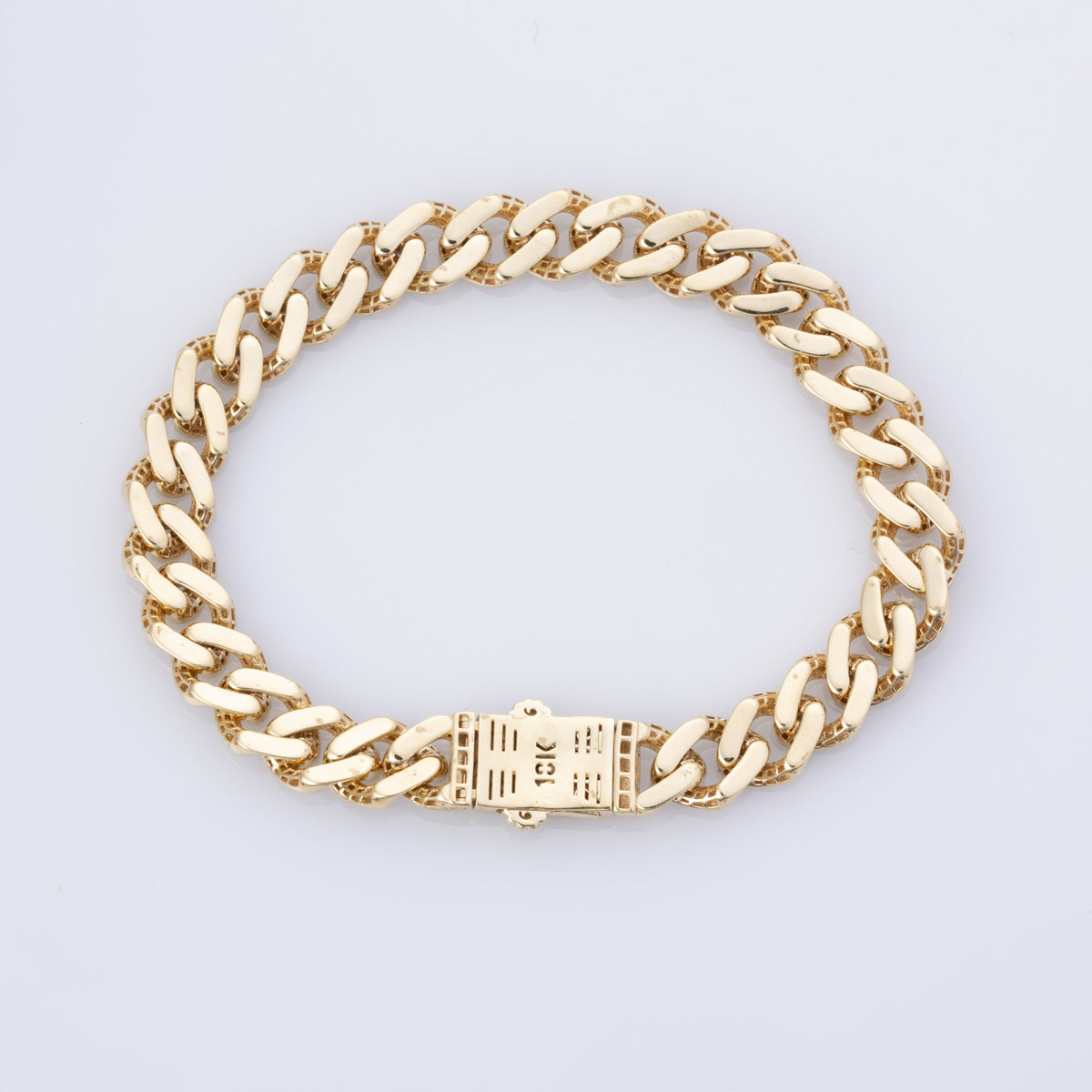 18k Yellow Gold Curb Chain Bracelet | 8" |