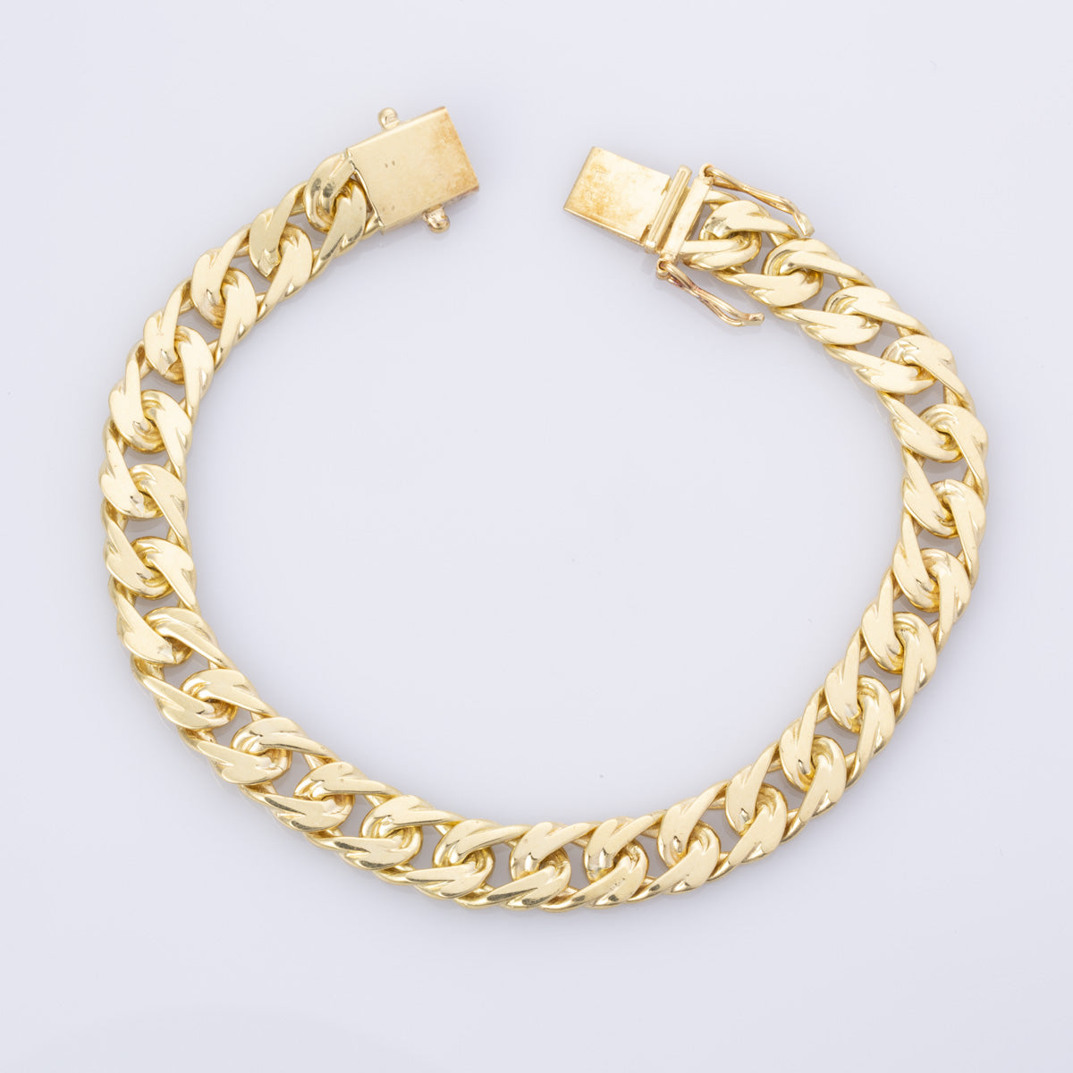 18k Yellow Gold Curb Chain Bracelet | 8" |