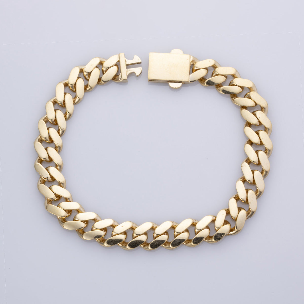 Bracelet à maillons gourmette en or jaune 18 carats | 8,75" |