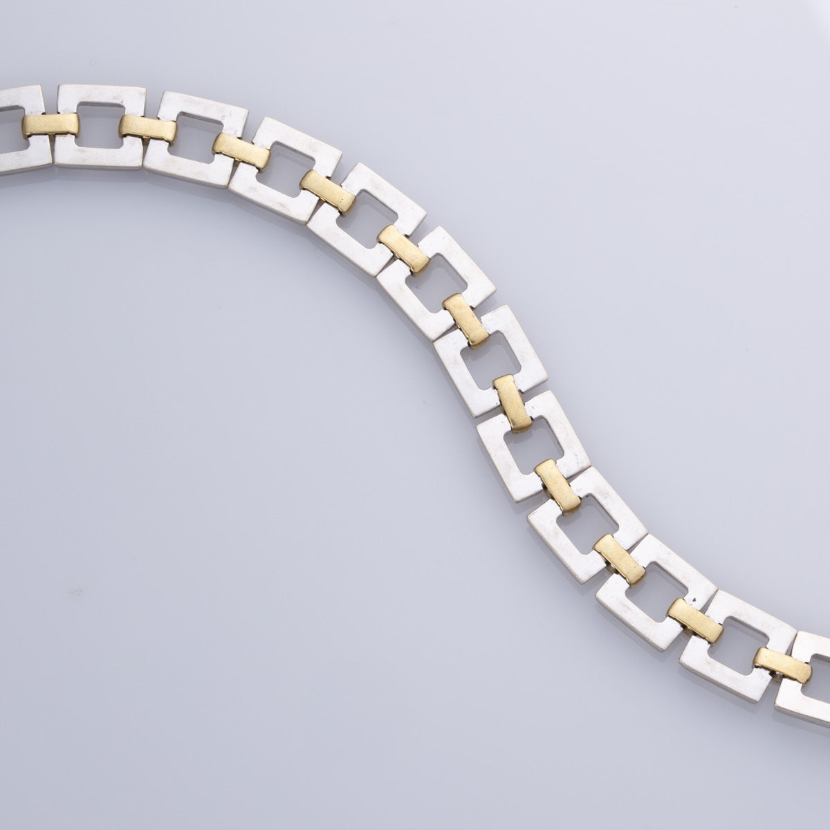 18k Yellow and White Gold Bracelet  | 8.75
