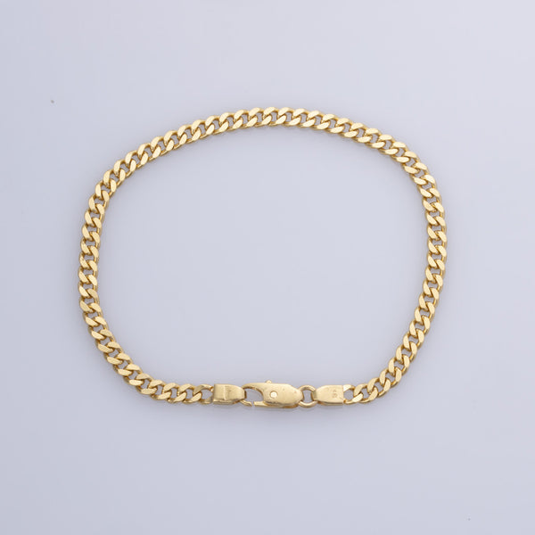18k Yellow Gold Cuban Bracelet | 7