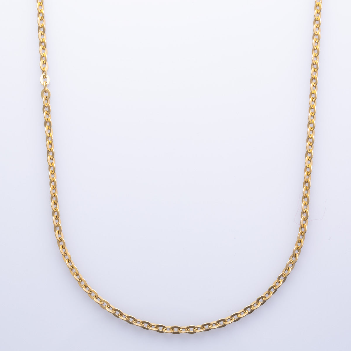 Italian 18k Yellow Gold Cable Chain | 24" |