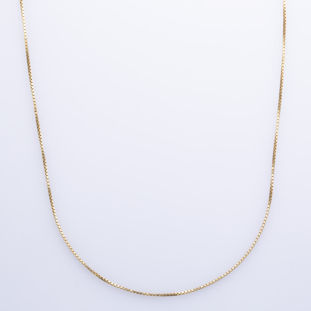 Italian 18k Yellow Gold Box Chain | 15" |