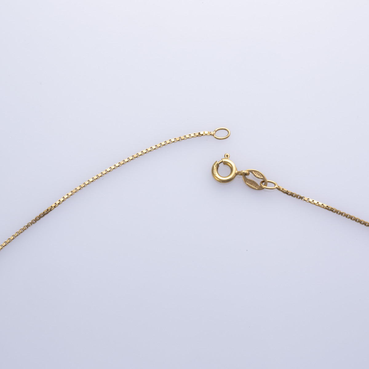 Italian 18k Yellow Gold Box Chain | 15" |