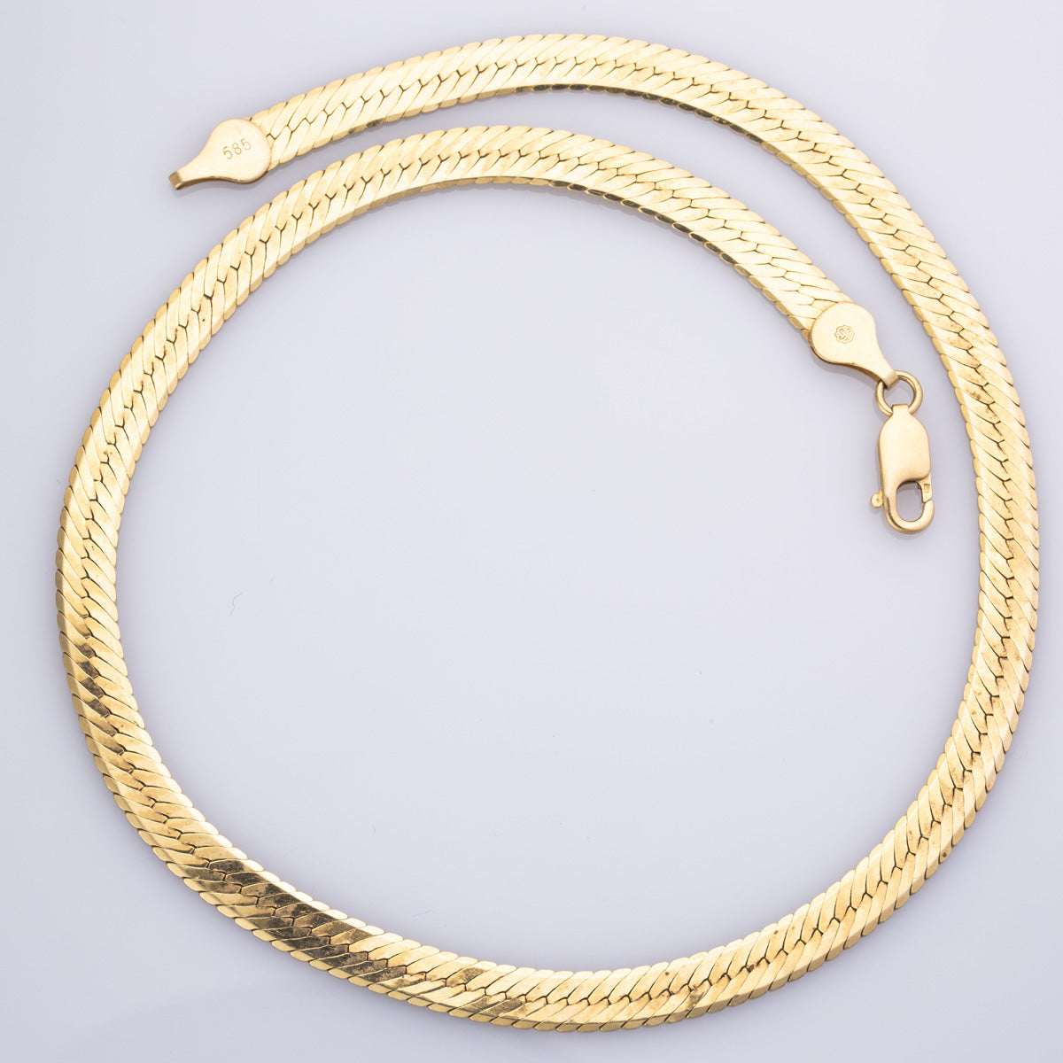 Chaîne serpent en or jaune 14 carats | 16" |