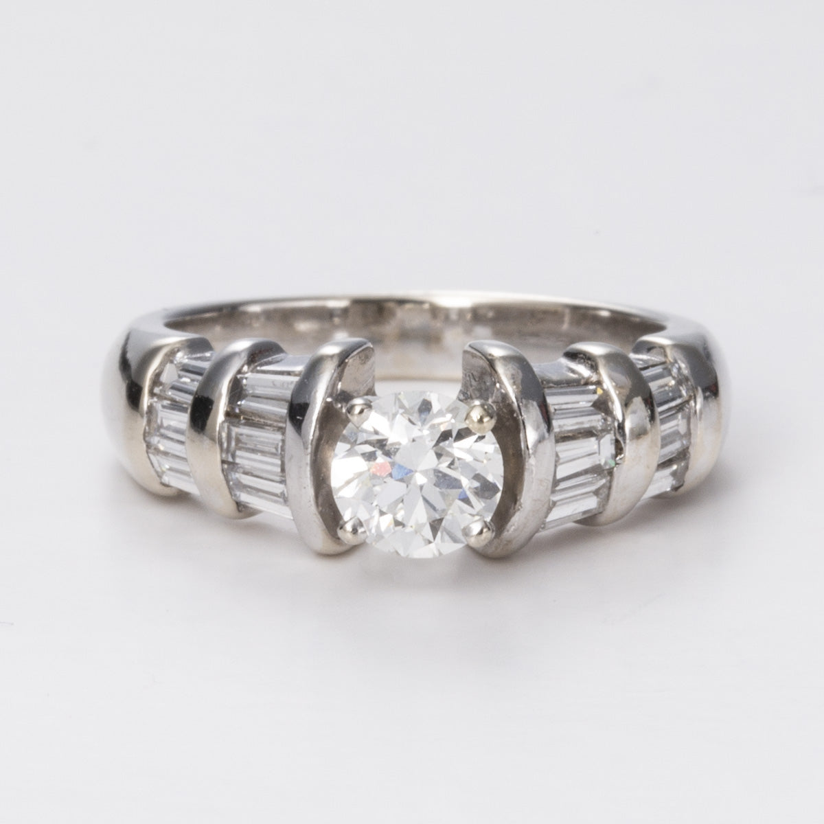 14k White Gold Diamond Ring | 1.16ctw | Sz 5.5