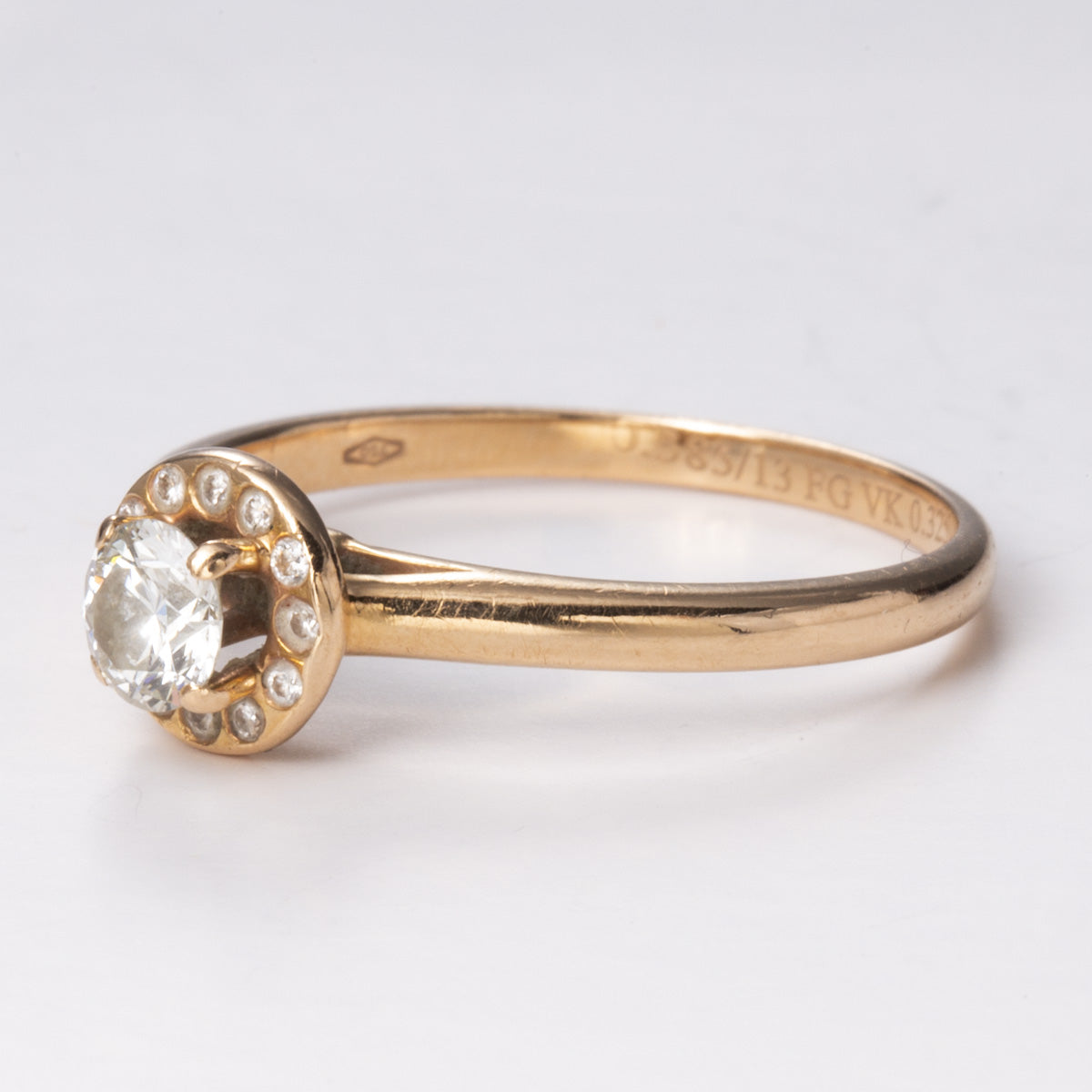 18k Yellow Gold Diamond Ring | 0.46 ctw | Sz 7.25