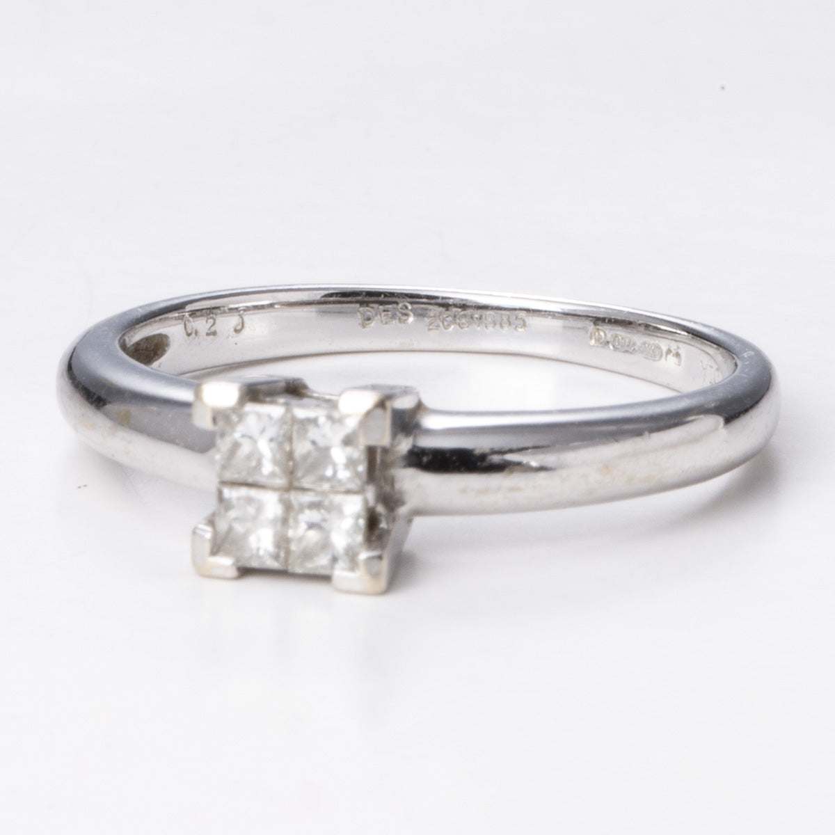 18k White Gold Fancy Design Diamond Ring | 0.48ctw | Sz 6.75