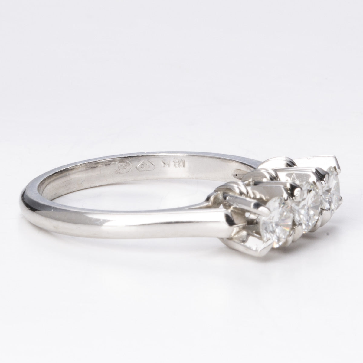 18k White Gold Diamond Ring | 0.64ctw | Sz 6