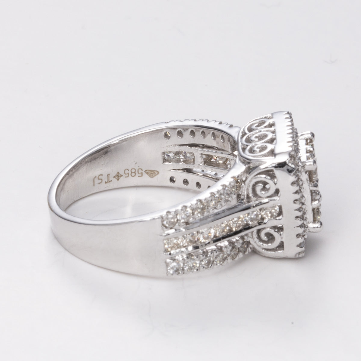 14k White Gold Diamond Ring| 1.24ctw | Sz 6.75