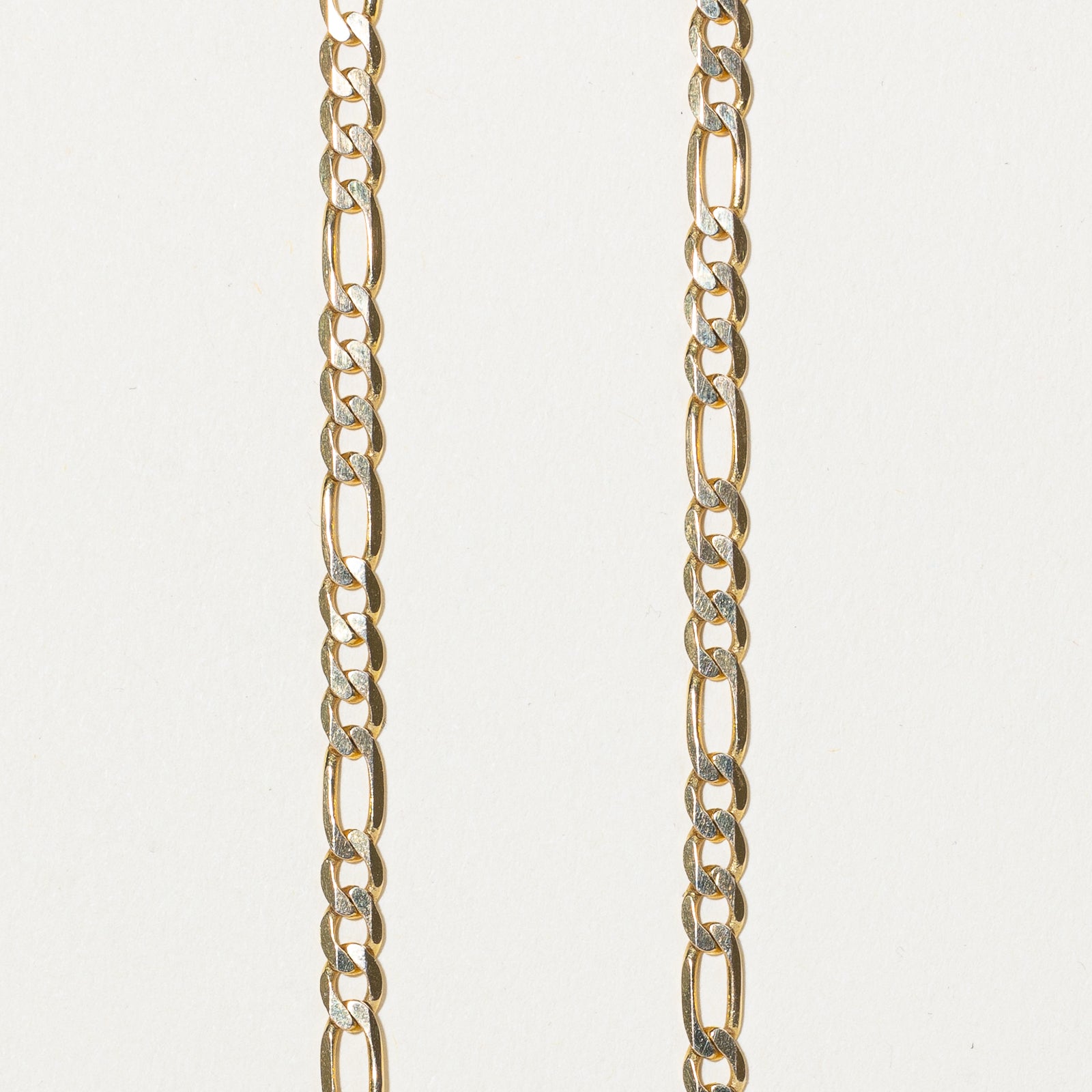 14k Yellow Gold Italian Figaro Chain | 18" |