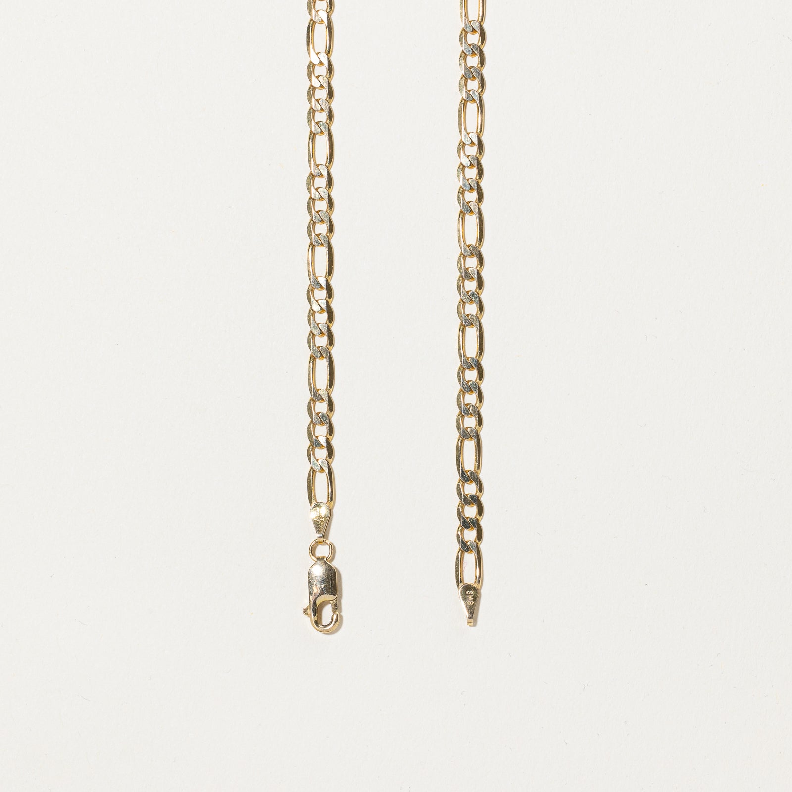14k Yellow Gold Italian Figaro Chain | 18" |
