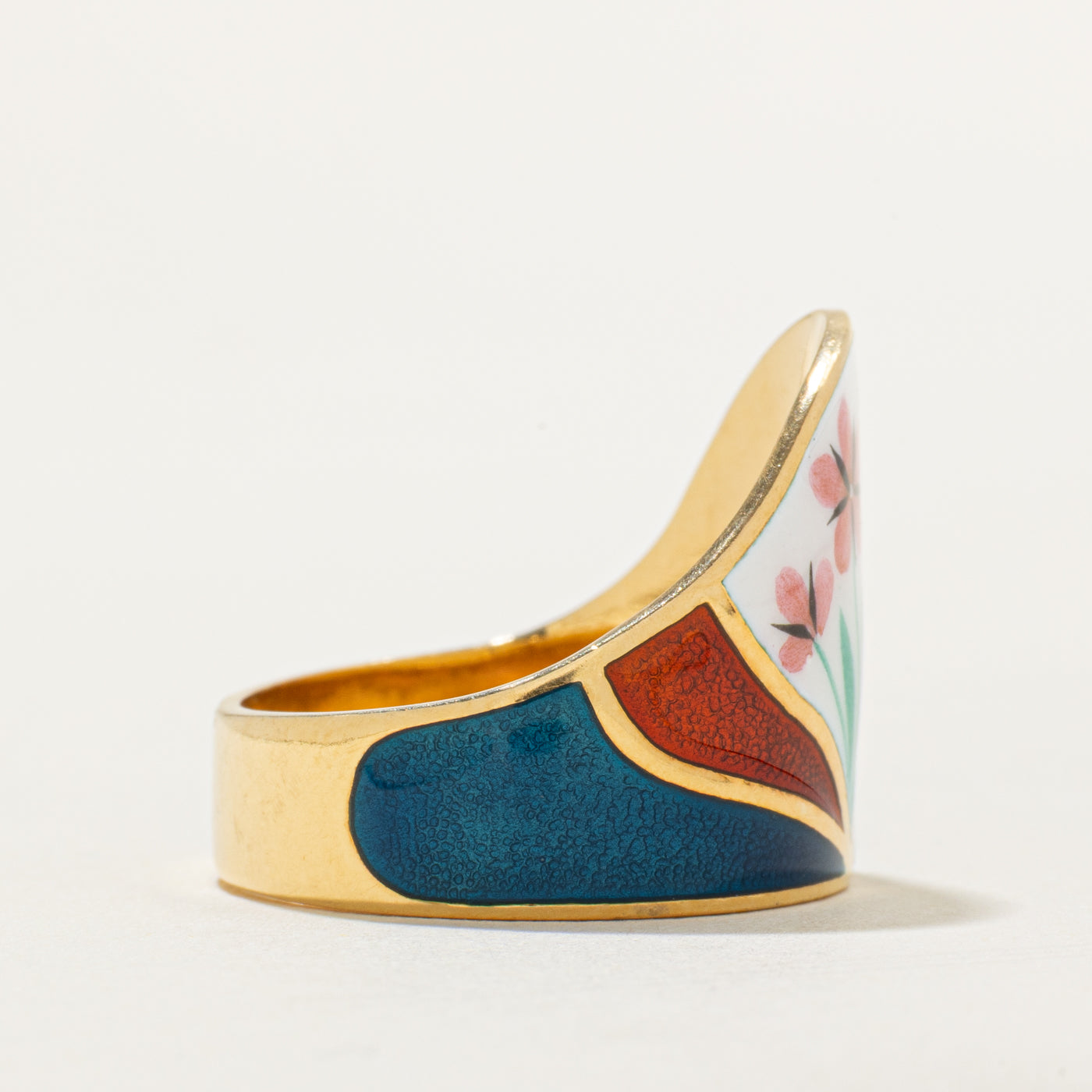 1974 Soviet Hallmarked 18k Yellow Gold Ring | SZ 8.25 |
