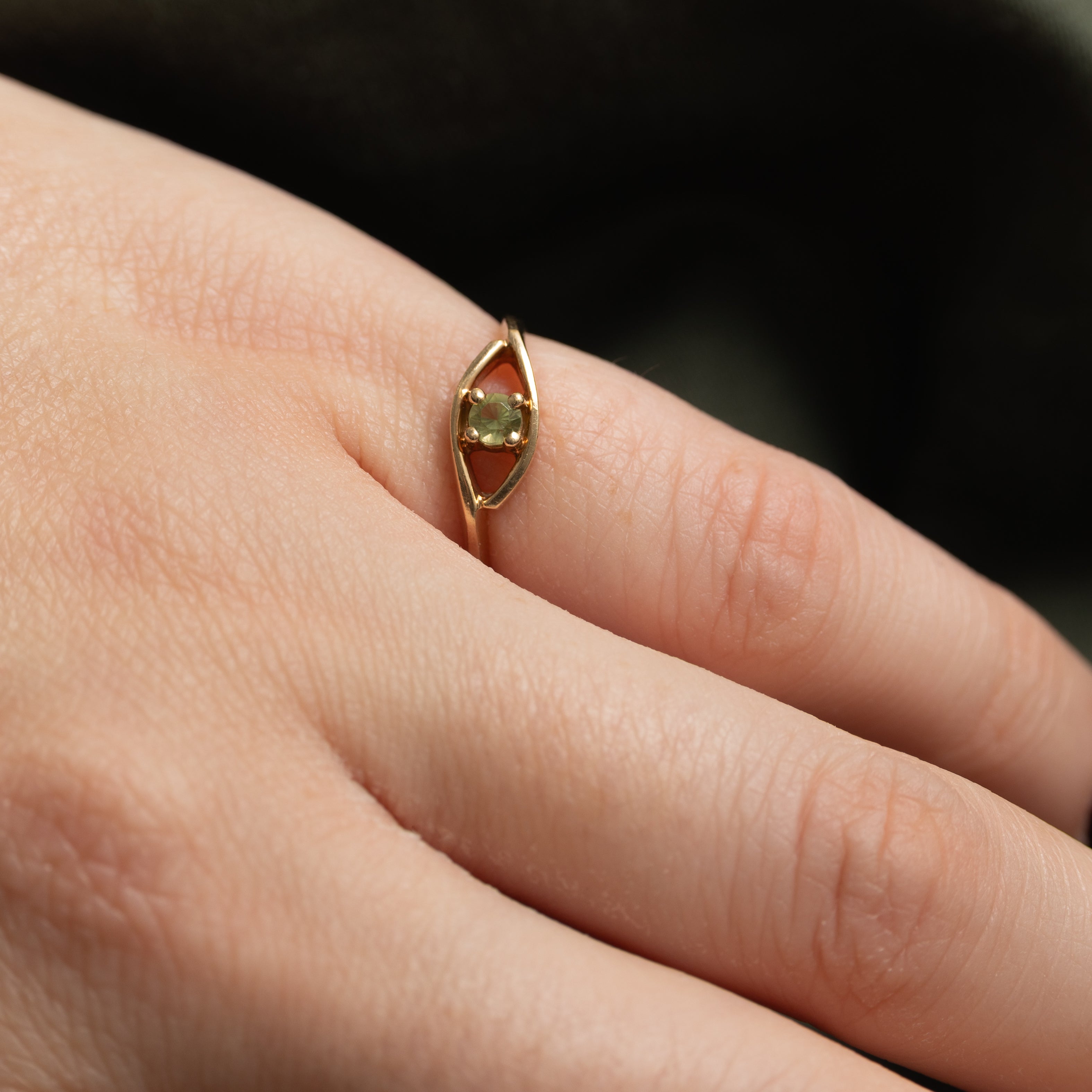 Peridot Open Shank Ring | SZ 4