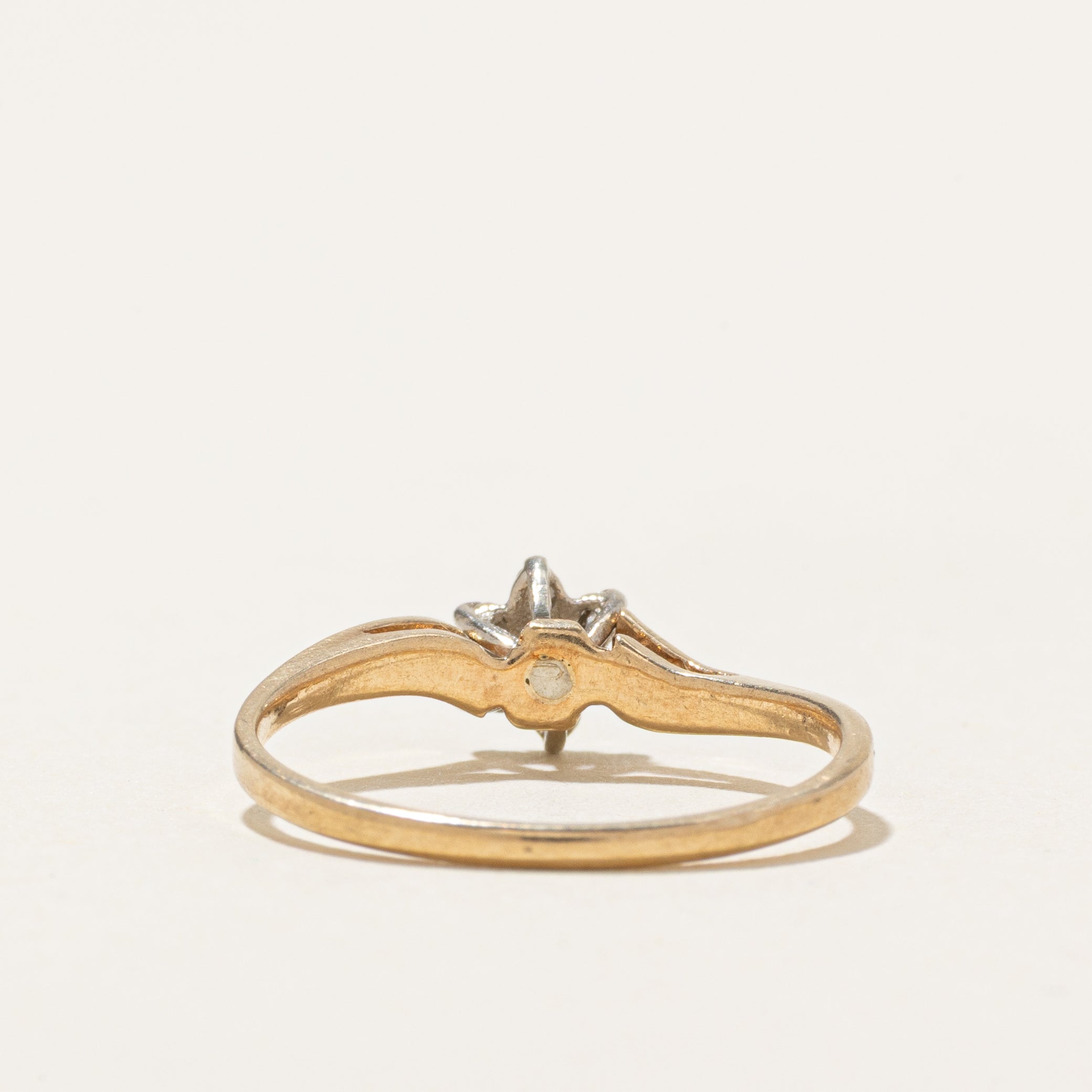 Sapphire & Diamond Petal Bypass Ring | SZ 6.5
