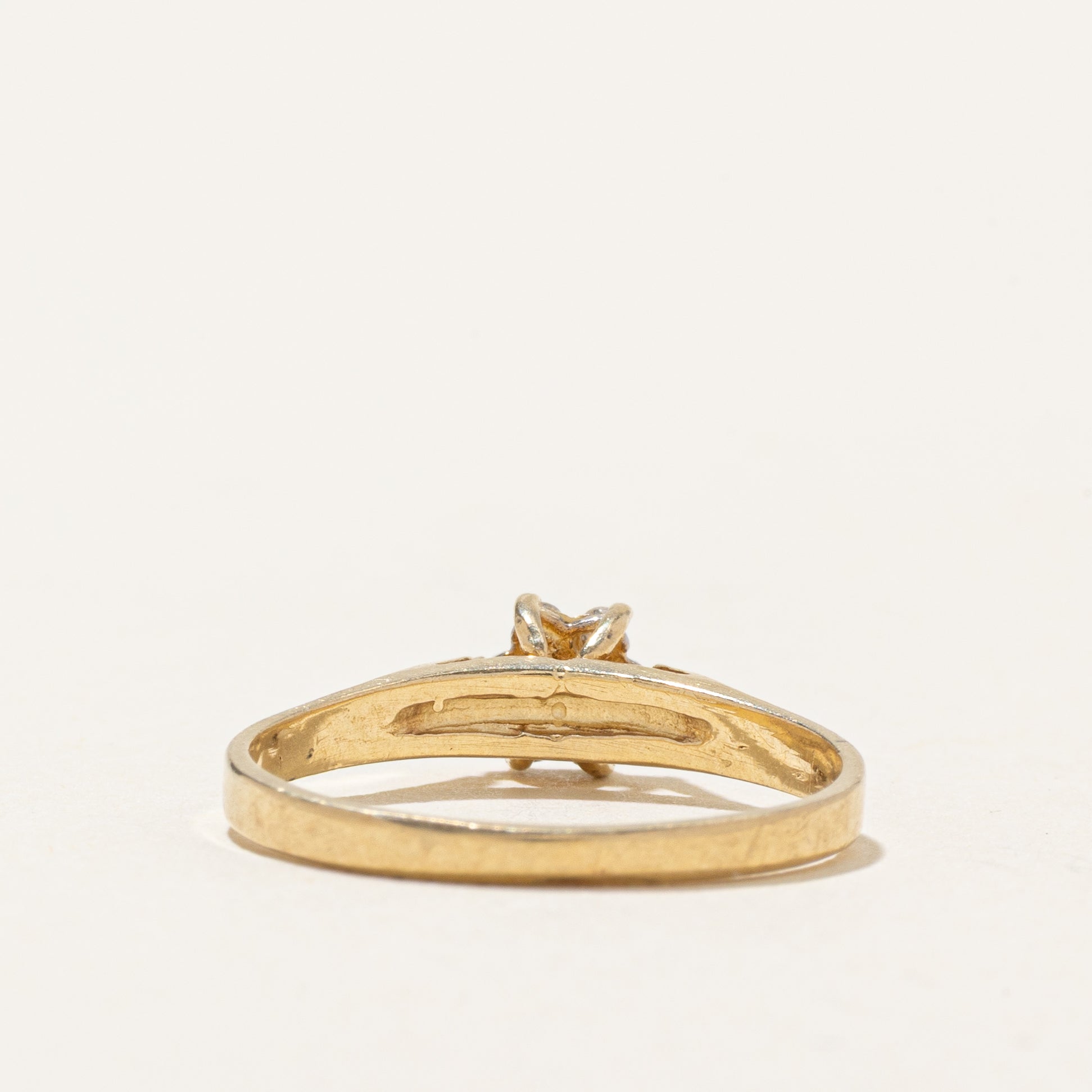 Bague pétale en saphir et diamants | Taille 6